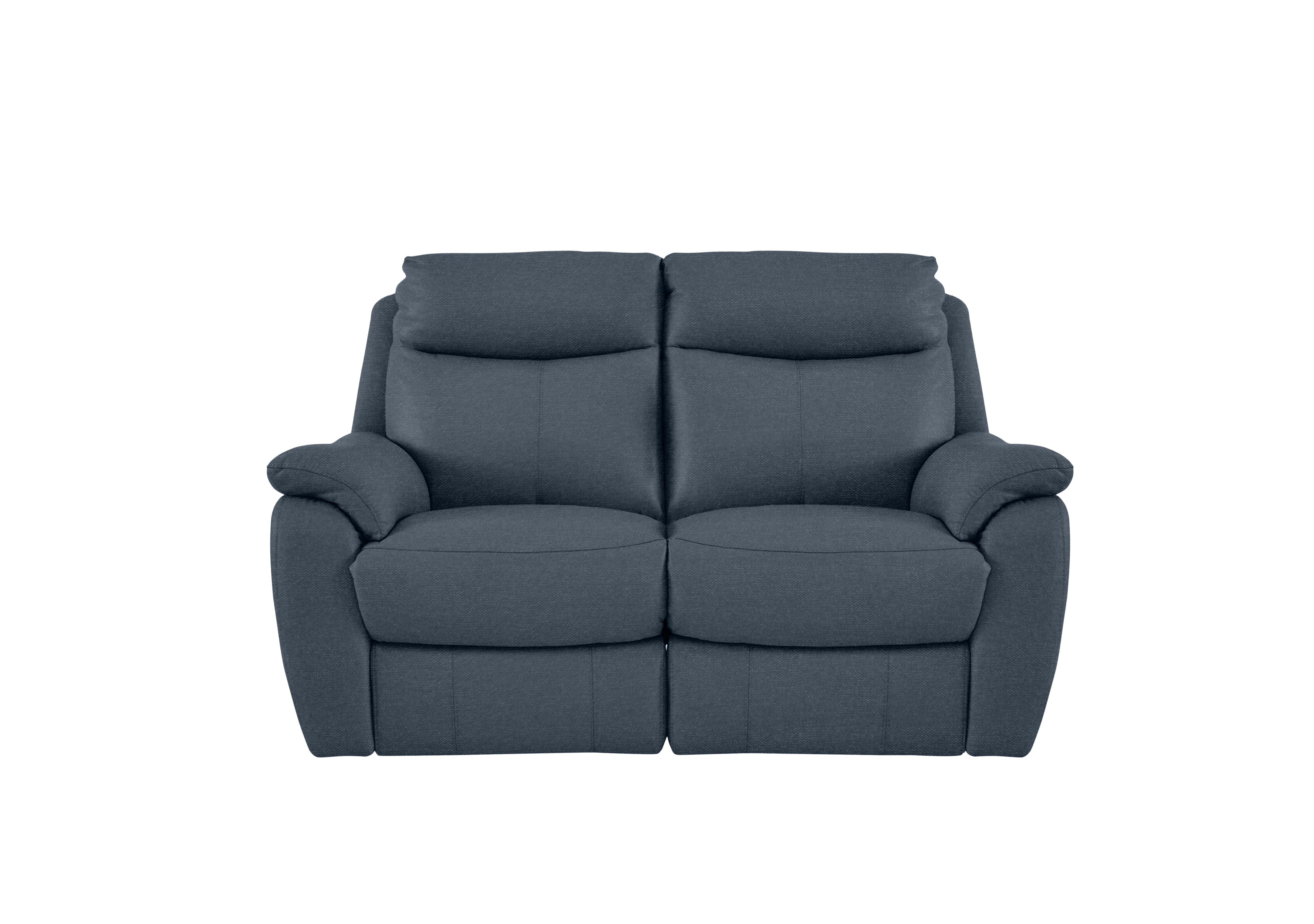 Snug 2 Seater Fabric Sofa in Fab-Blt-R38 Blue on Furniture Village