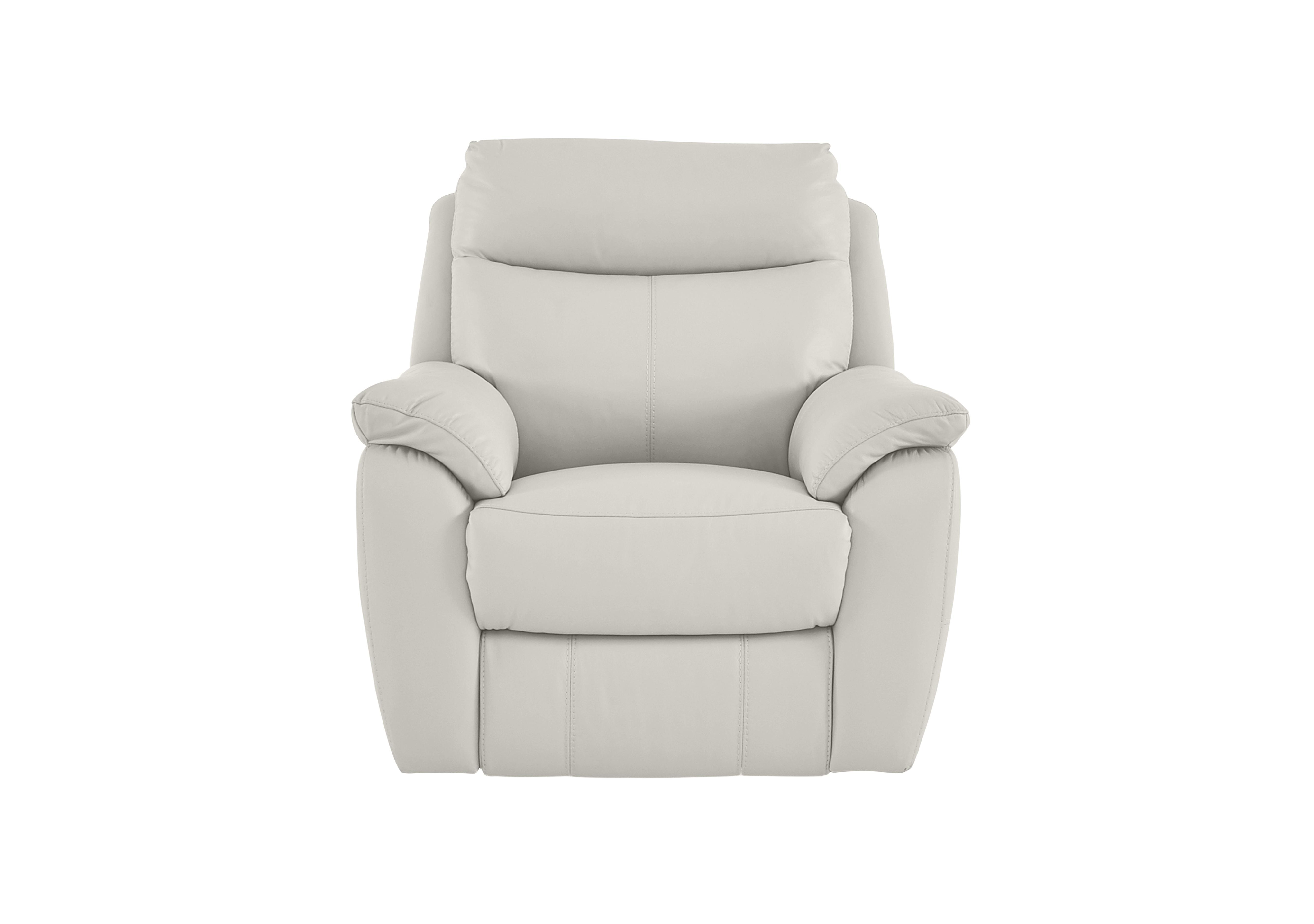 Snug Leather Armchair in Bv-156e Frost on Furniture Village
