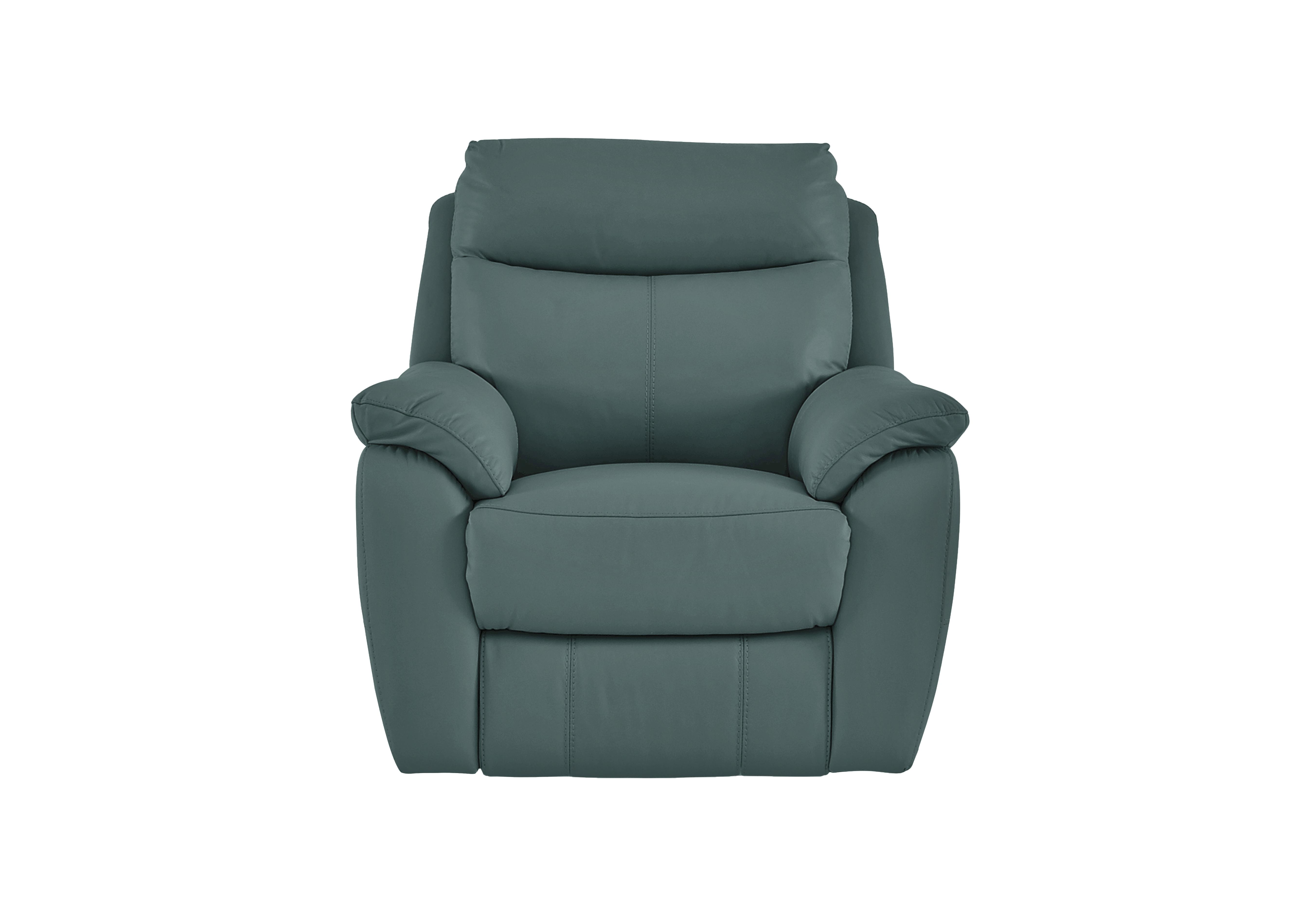 Snug Leather Armchair in Bv-301e Lake Green on Furniture Village