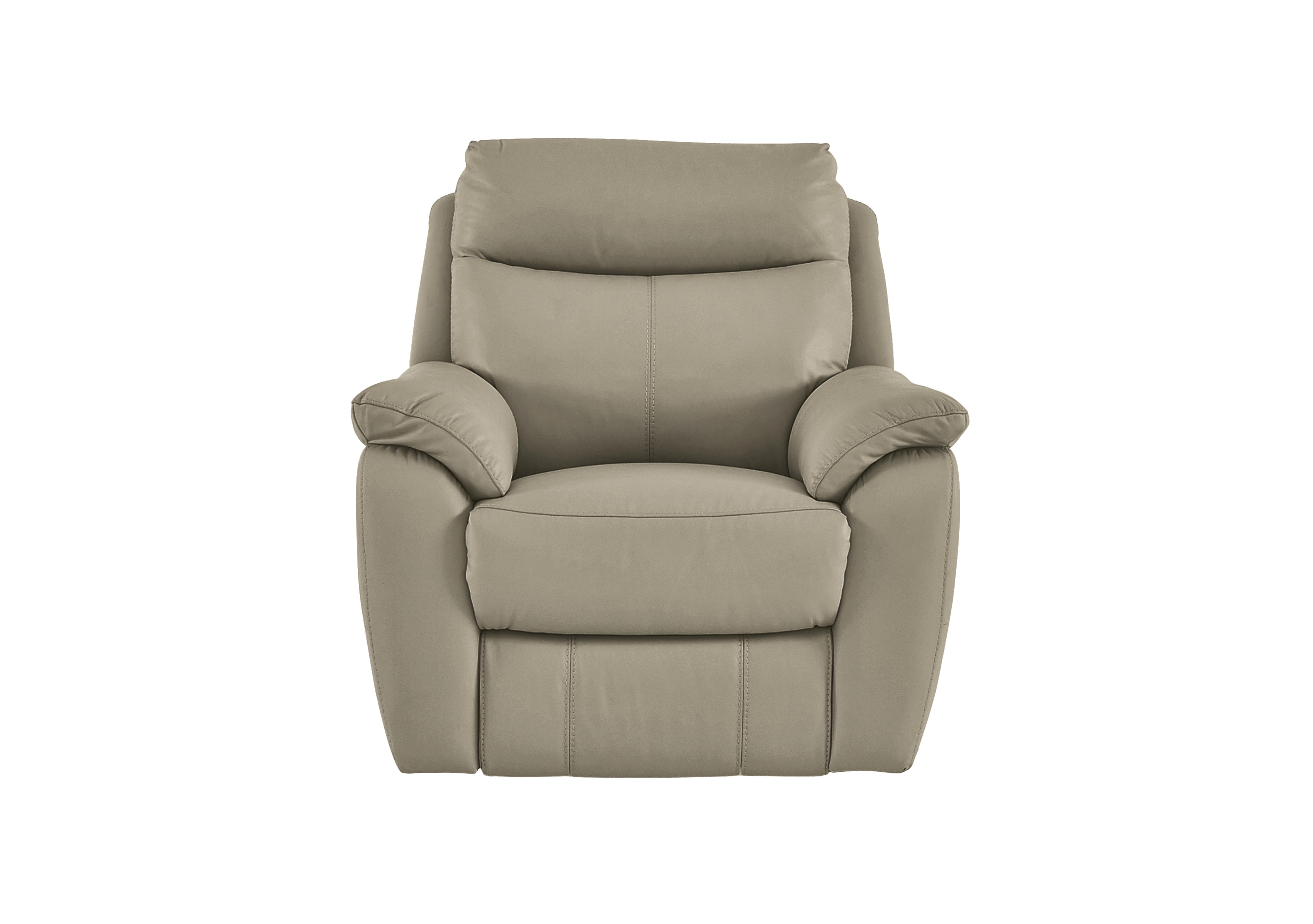 Snug Leather Armchair in Bv-722a Taupe on Furniture Village