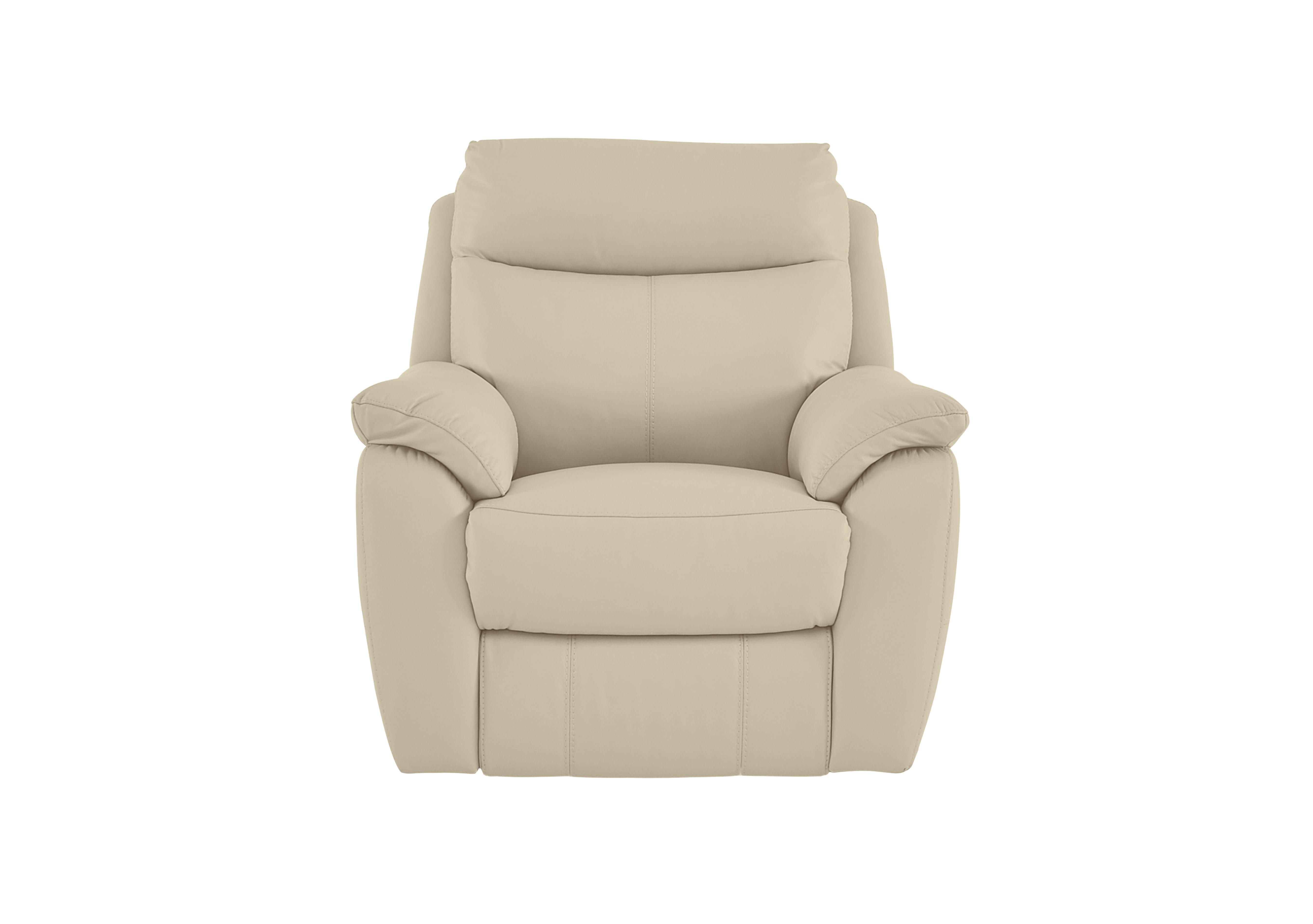 Snug Leather Armchair in Bv-862c Bisque on Furniture Village