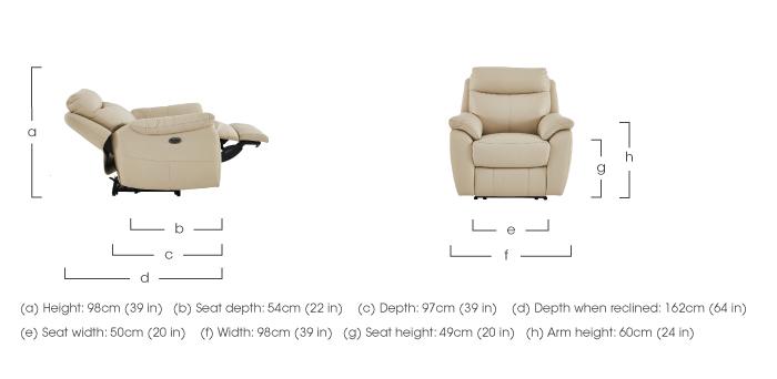 Snug Leather Armchair in  on Furniture Village