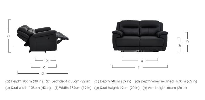Touch 2 Seater Leather Sofa in  on Furniture Village