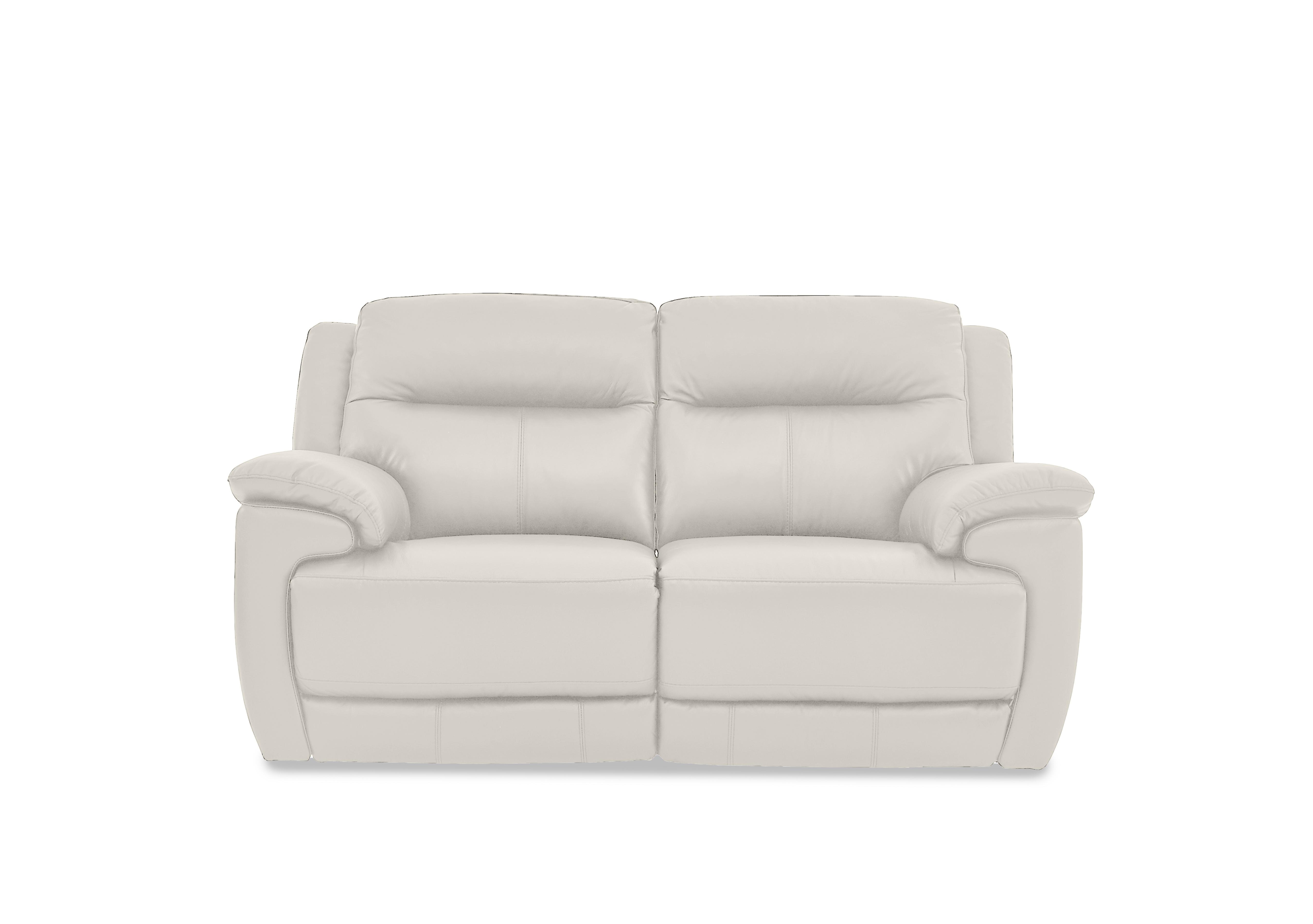 Touch 2 Seater Leather Sofa in Bv-156e Frost on Furniture Village