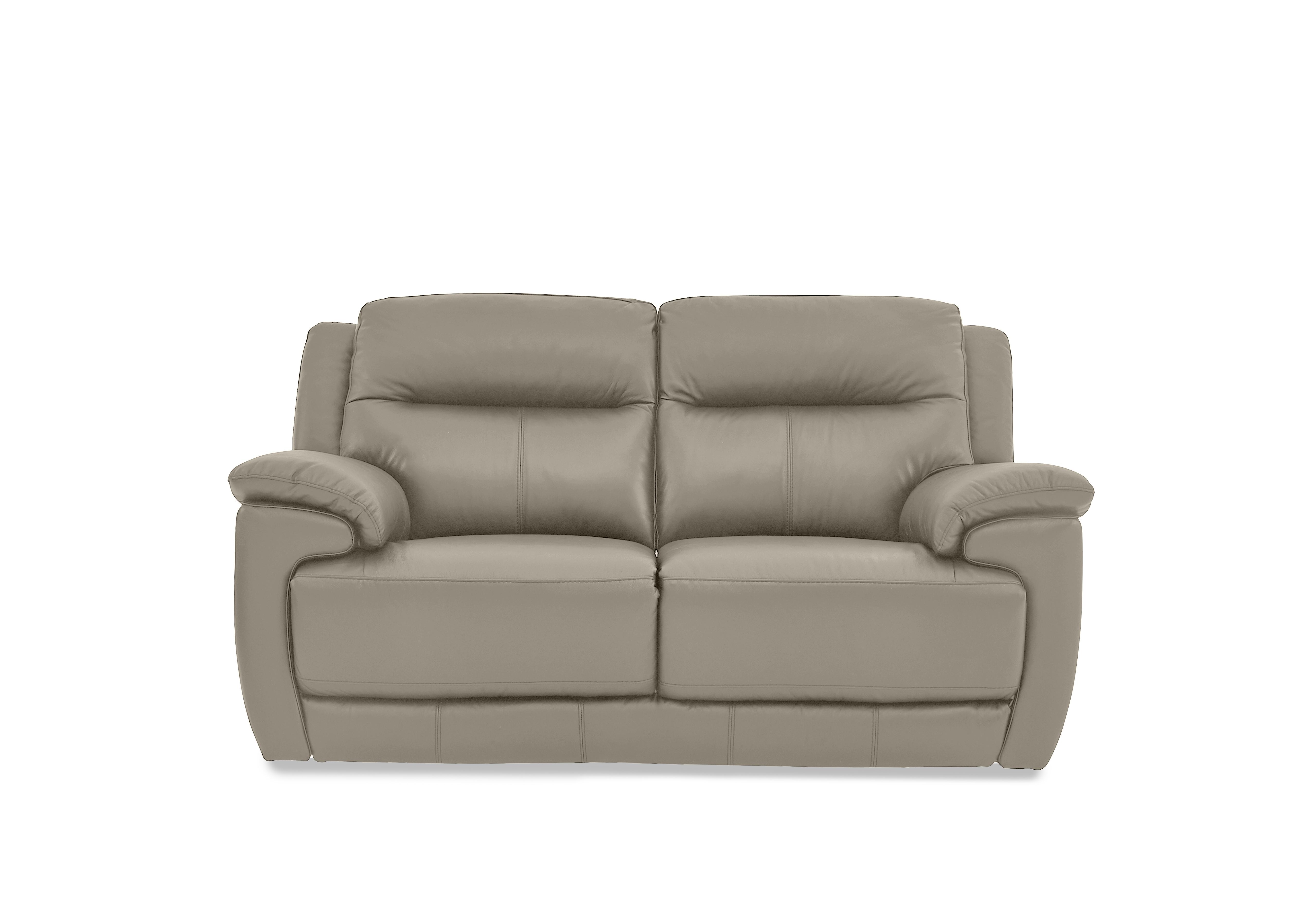 Touch 2 Seater Leather Sofa in Bv-722a Taupe on Furniture Village