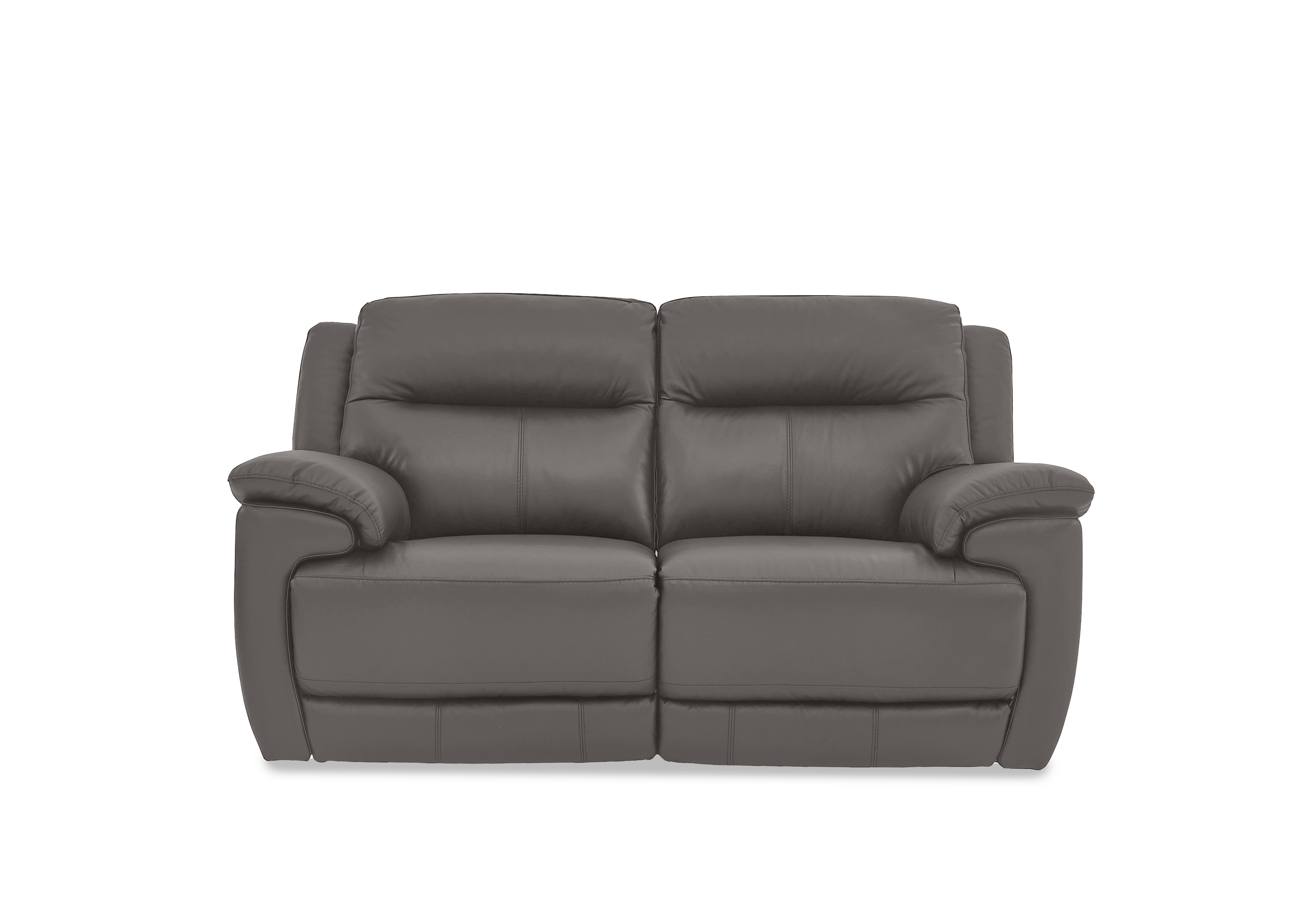 Touch 2 Seater Leather Sofa in Nc-042e Elephant on Furniture Village
