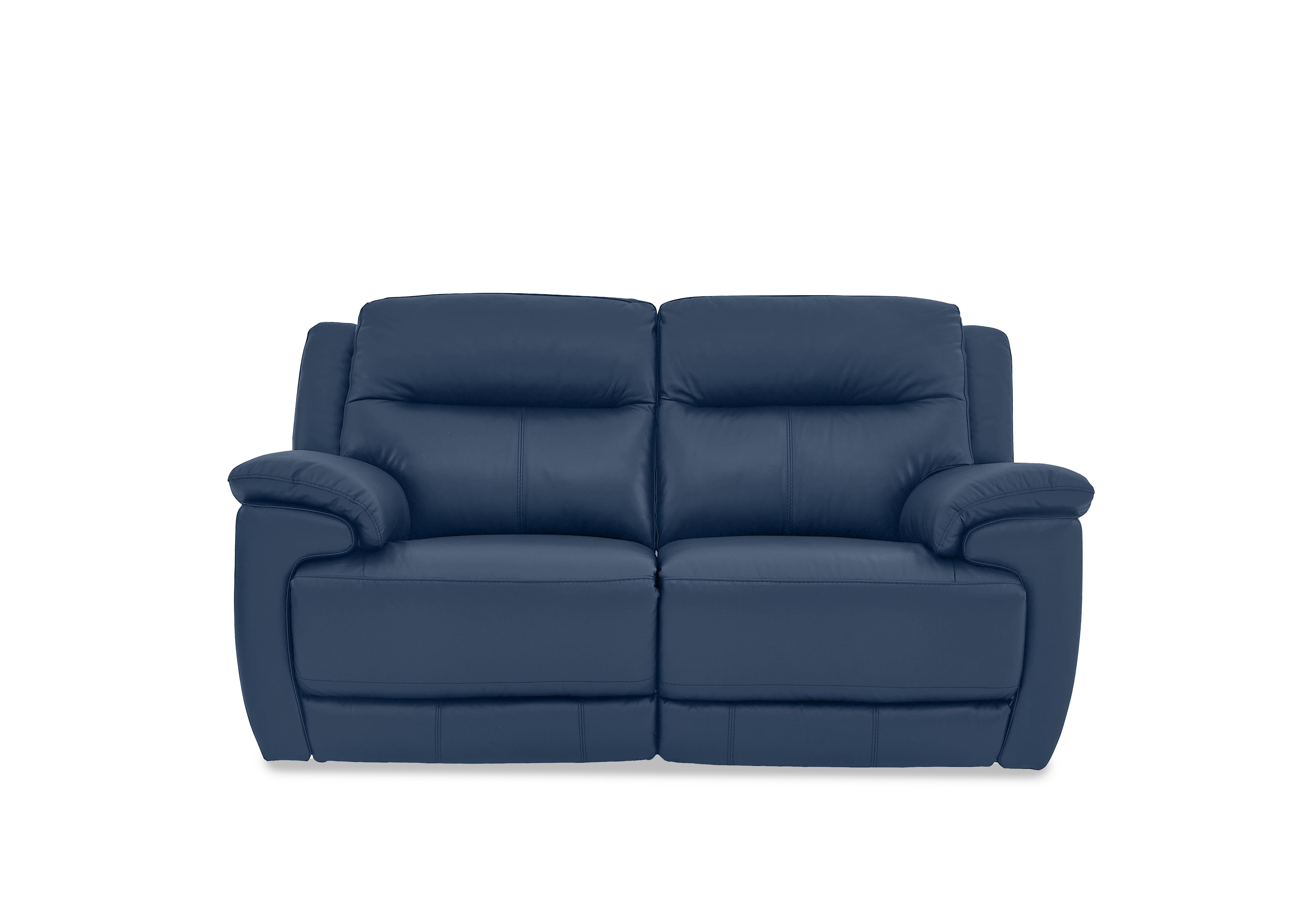 Touch 2 Seater Leather Sofa in Nc-284e Caribbean Sea on Furniture Village