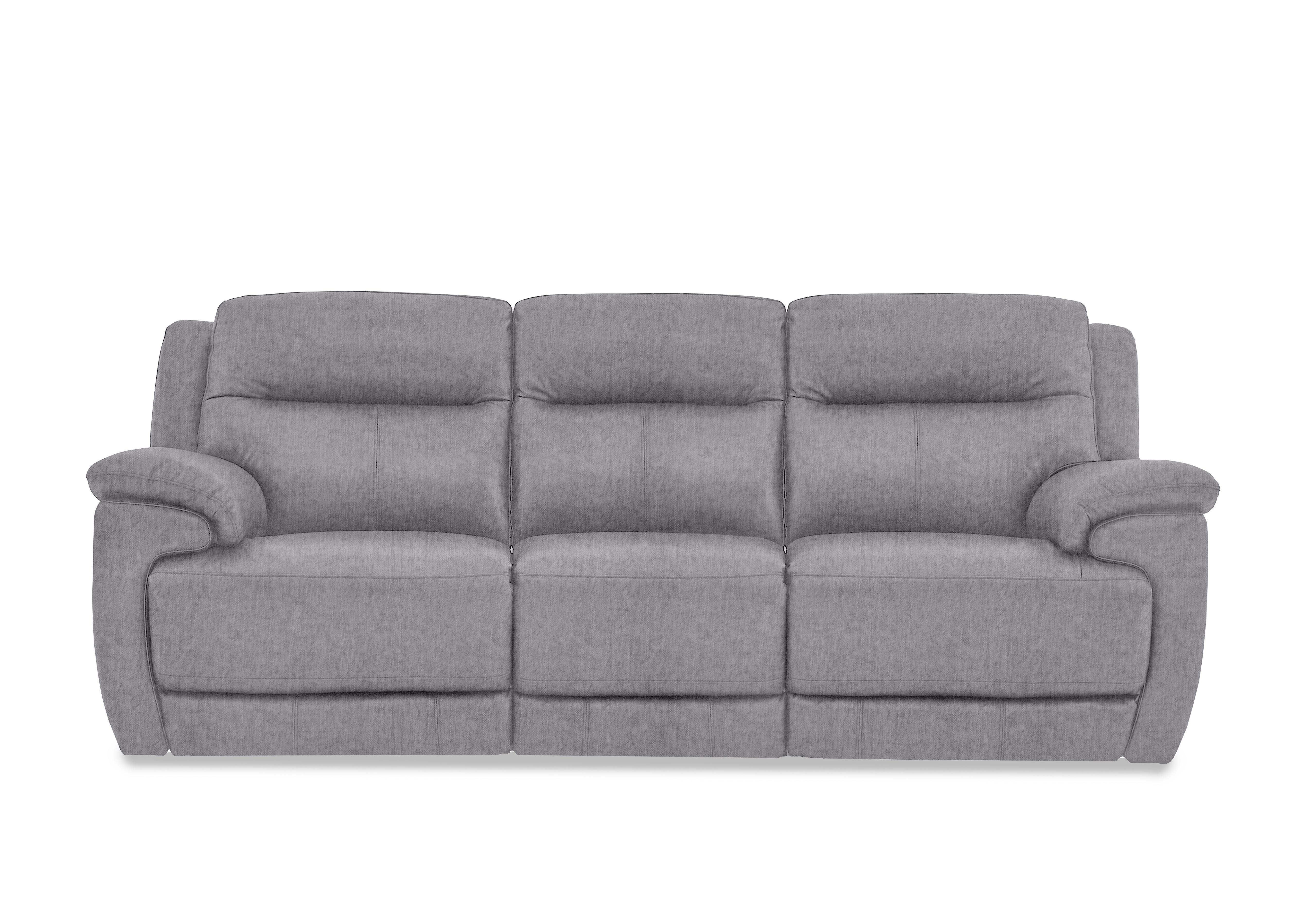 Touch 3 Seater Heavy Duty Fabric Sofa in Fab-Meo-R27 Pewter on Furniture Village
