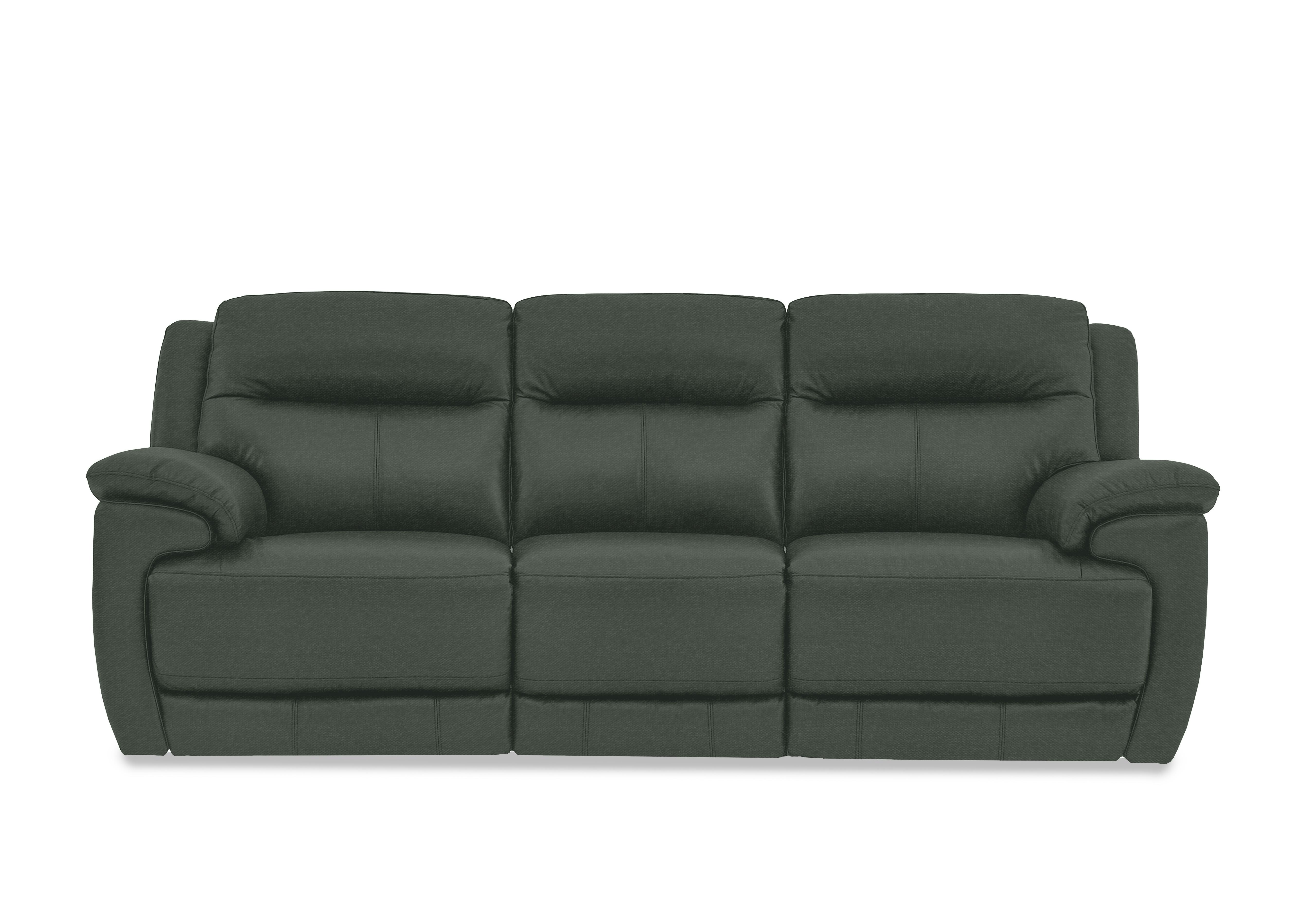 Touch 3 Seater Heavy Duty Fabric Sofa in Fab-Ska-R48 Moss Green on Furniture Village