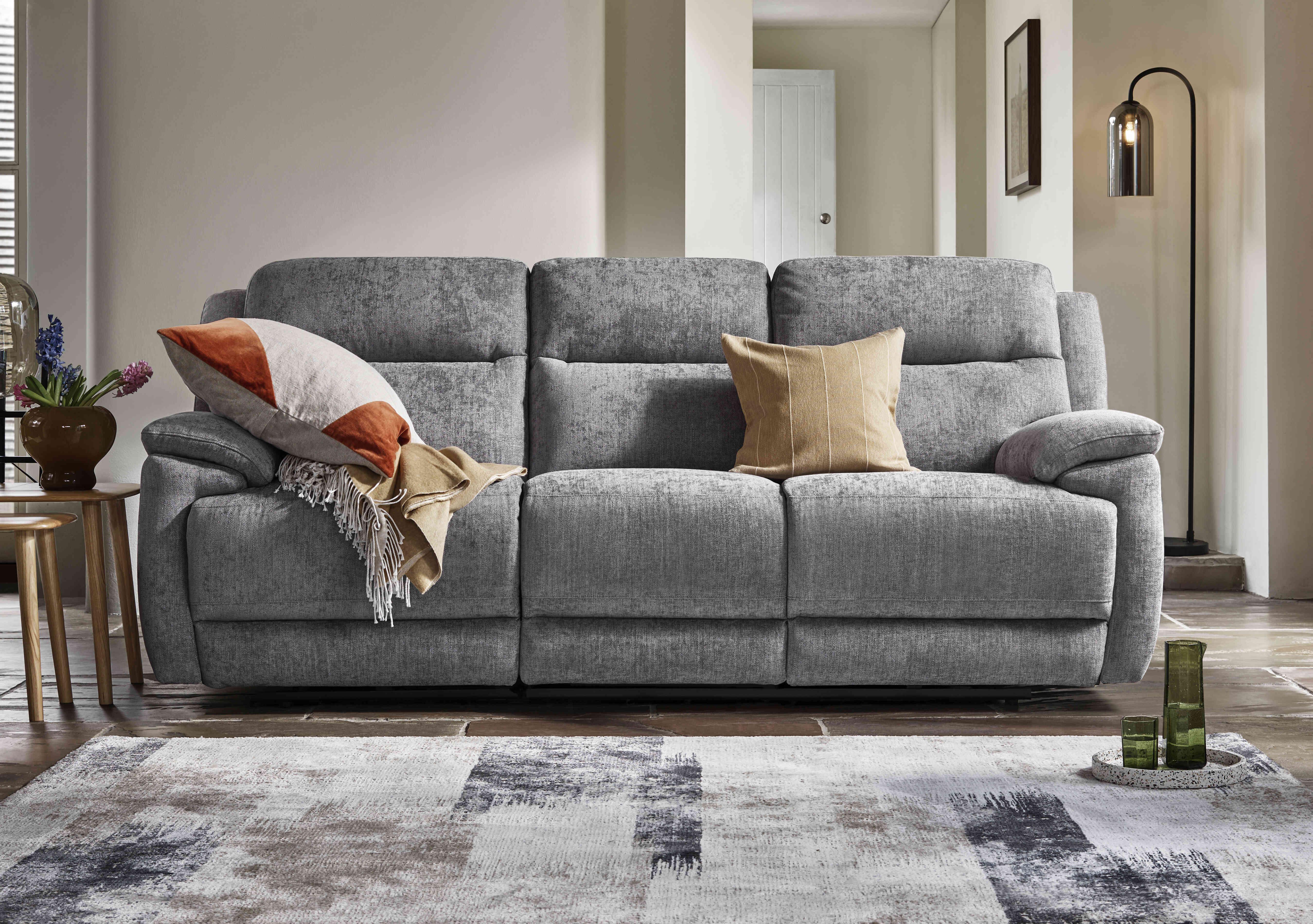 Touch 3 Seater Heavy Duty Fabric Sofa in  on Furniture Village