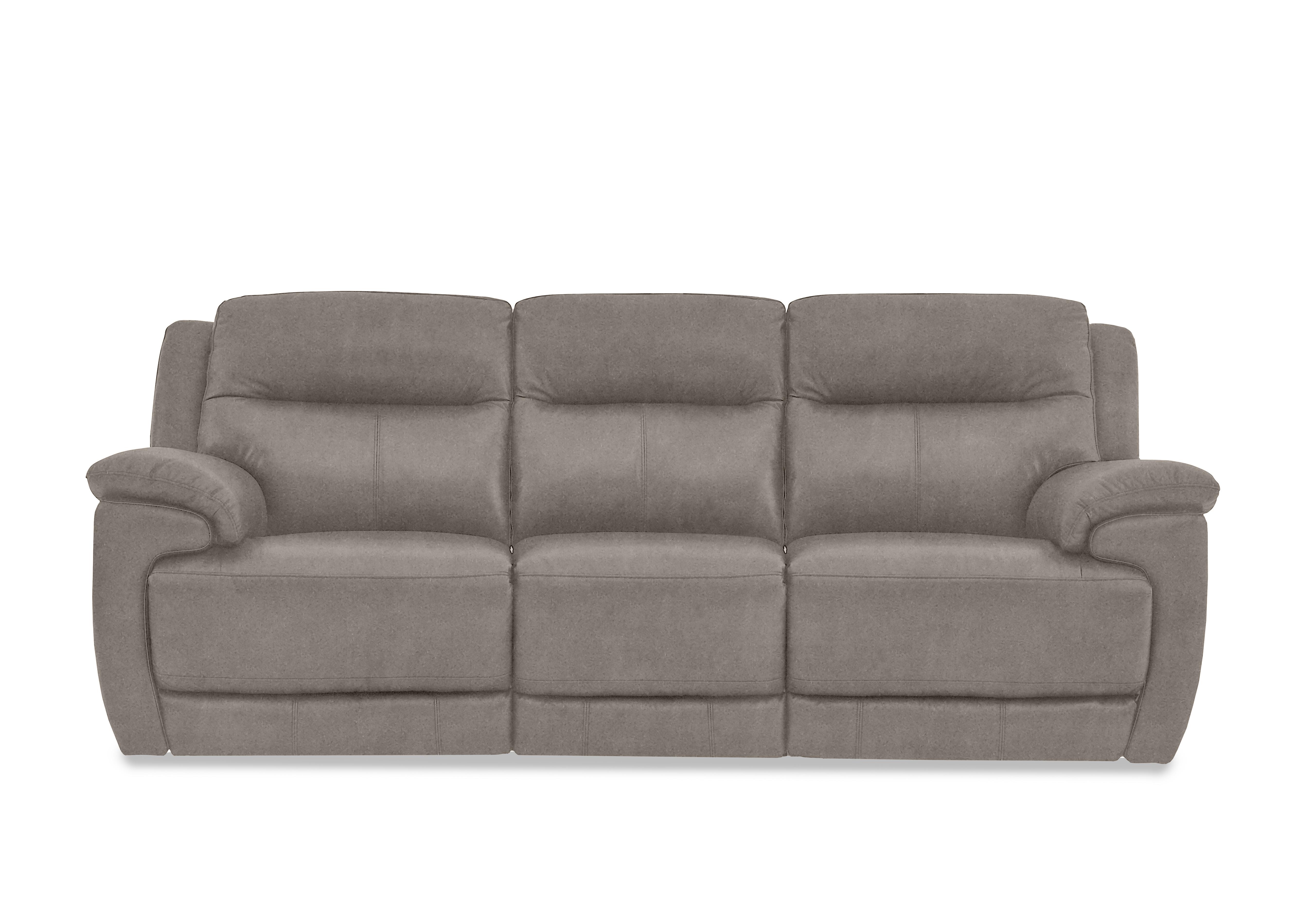 Touch 3 Seater Heavy Duty Fabric Power Recliner Sofa in Bfa-Blj-R946 Silver on Furniture Village