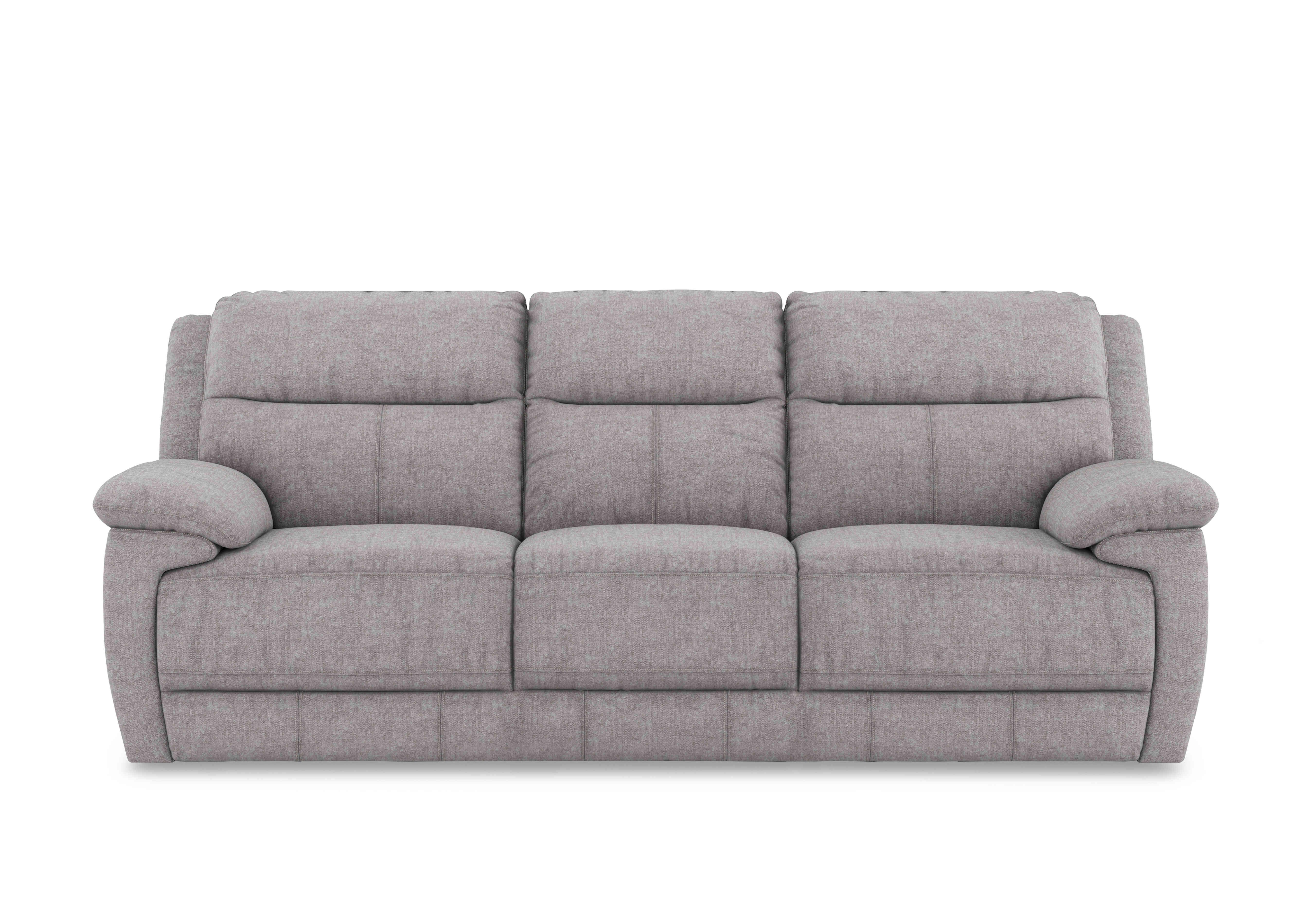 Touch 3 Seater Heavy Duty Fabric Sofa in Fab-Meo-R27 Pewter on Furniture Village
