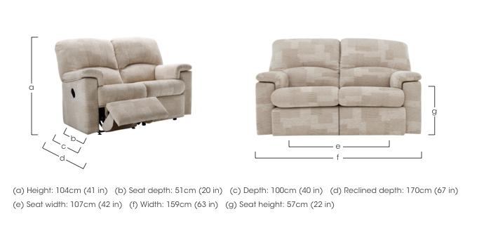 Chloe 2 Seater Fabric Sofa in  on Furniture Village