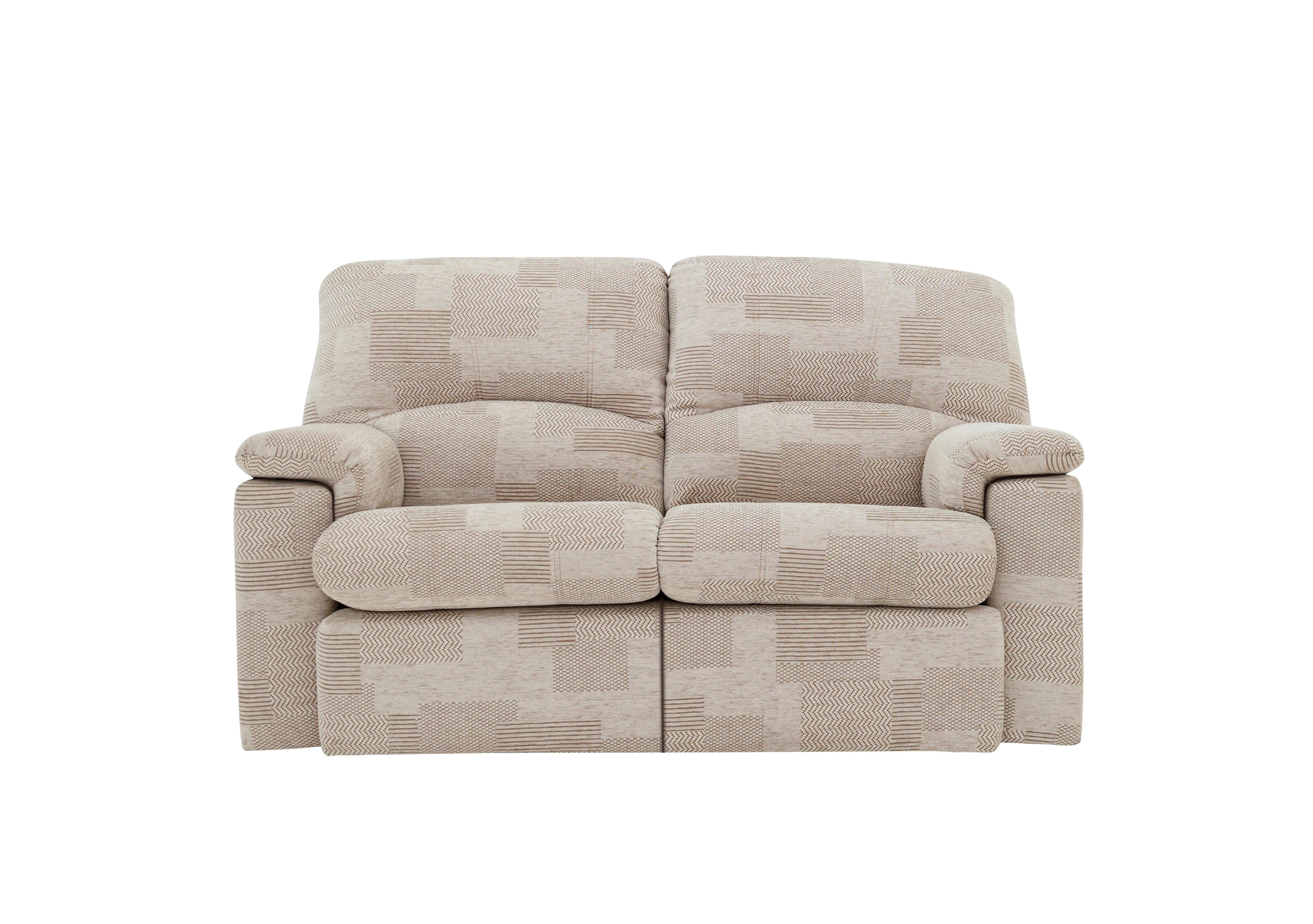 Chloe 2 Seater Fabric Sofa in C008 Checkers Putty on Furniture Village