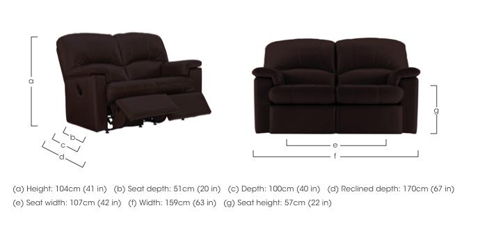 Chloe 2 Seater Leather Sofa in  on Furniture Village