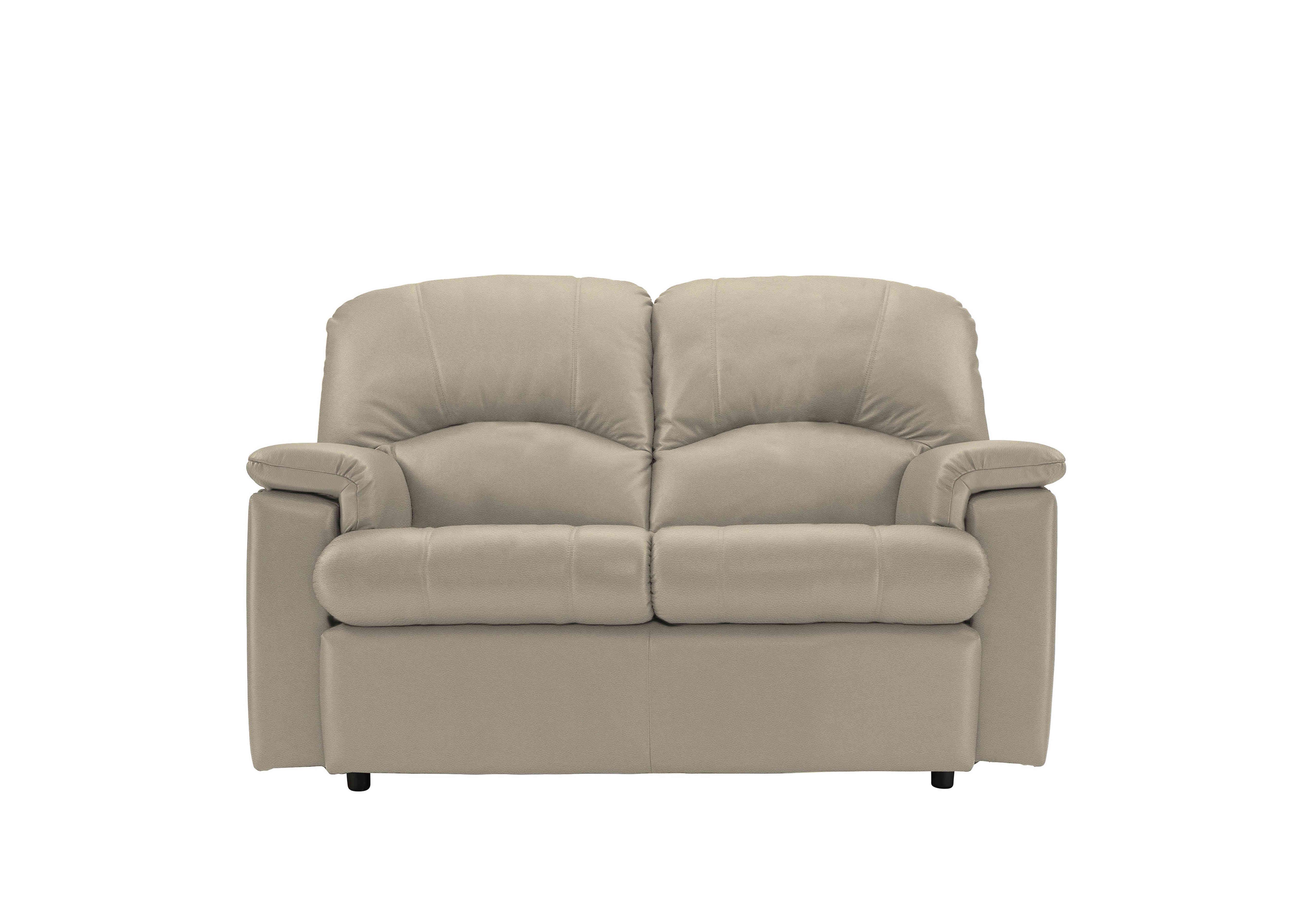 Chloe 2 Seater Leather Sofa in H001 Oxford Mushroom on Furniture Village