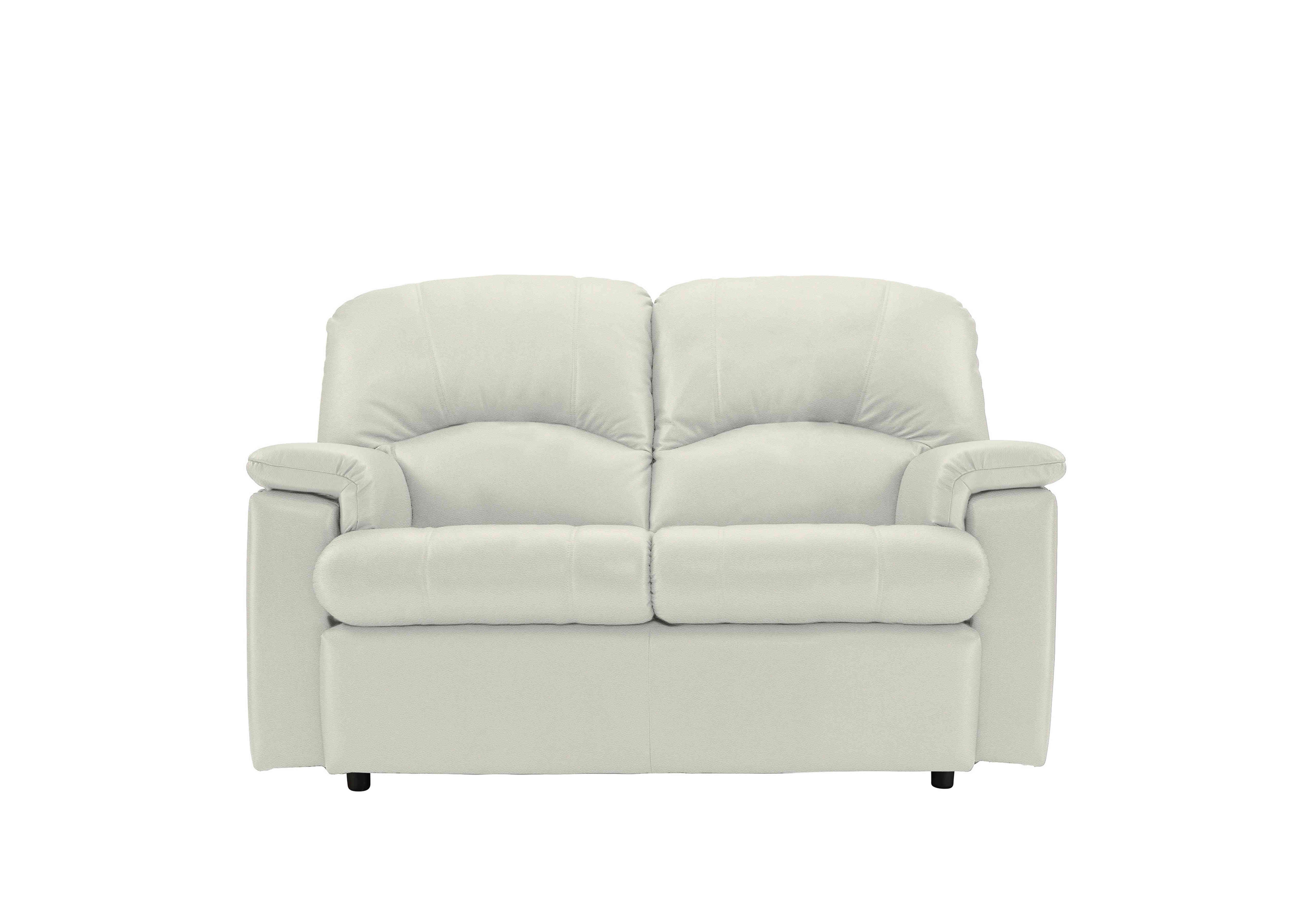 Chloe 2 Seater Leather Sofa in H005 Oxford Chalk on Furniture Village