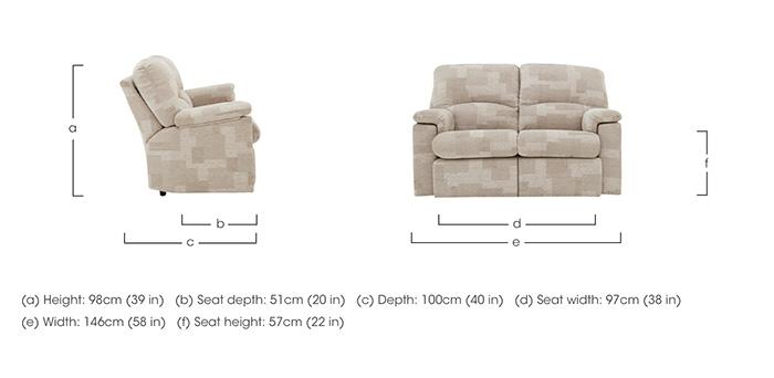 Chloe Small Fabric 2 Seater Sofa in  on Furniture Village