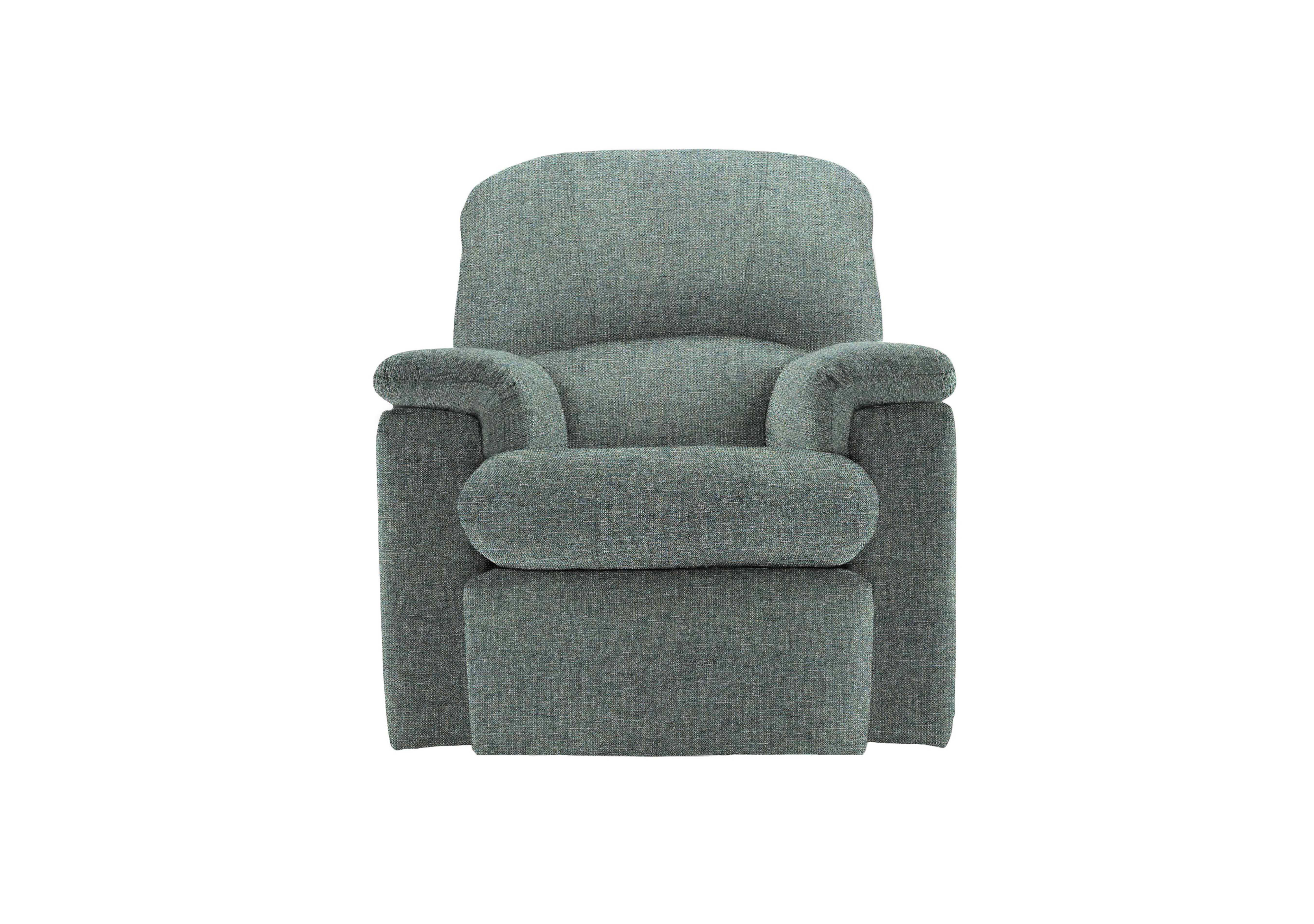 Chloe Small Fabric Armchair in A020 Dapple Kingfisher on Furniture Village