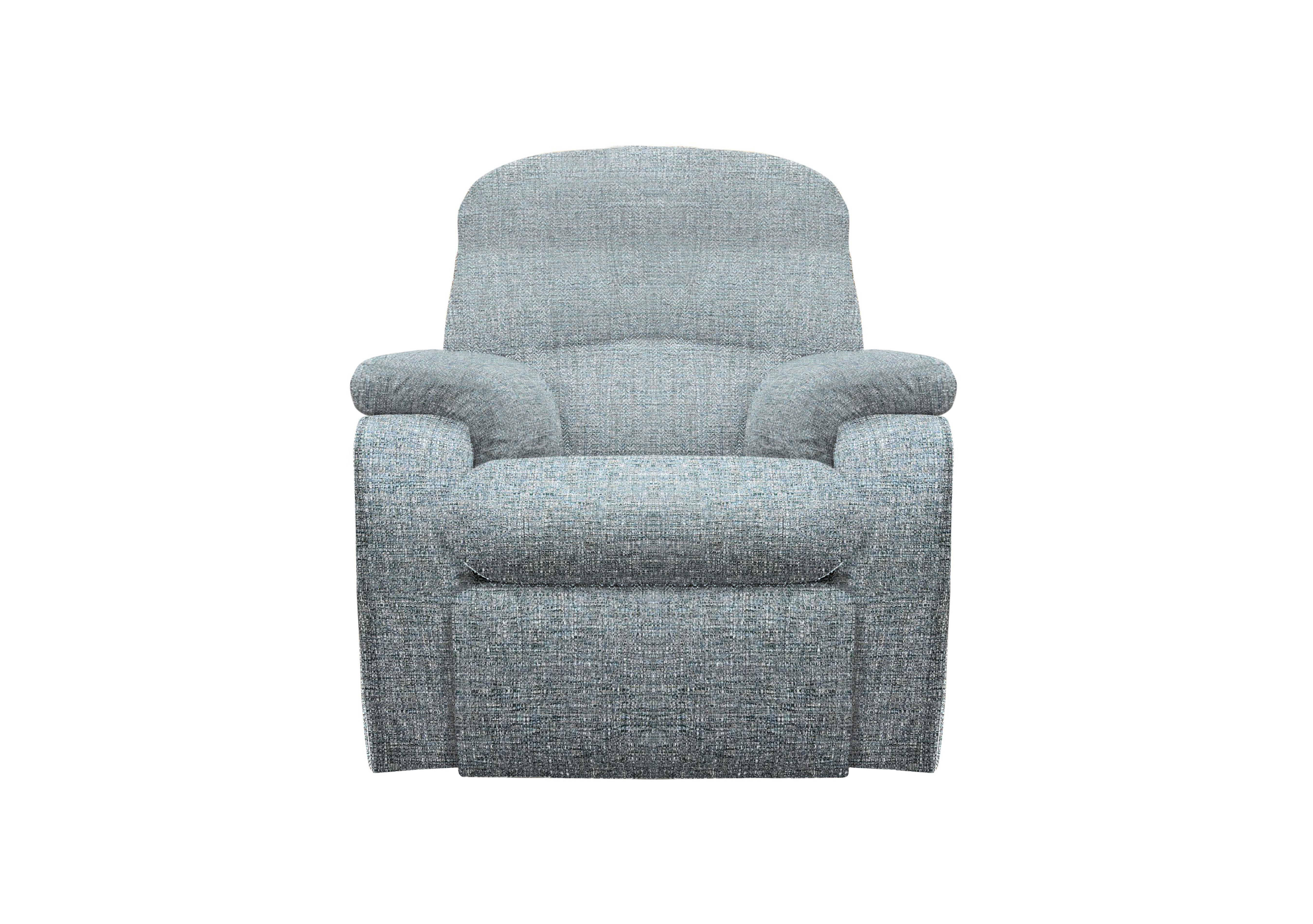 Chloe Small Fabric Armchair in B974 Arola Sky on Furniture Village