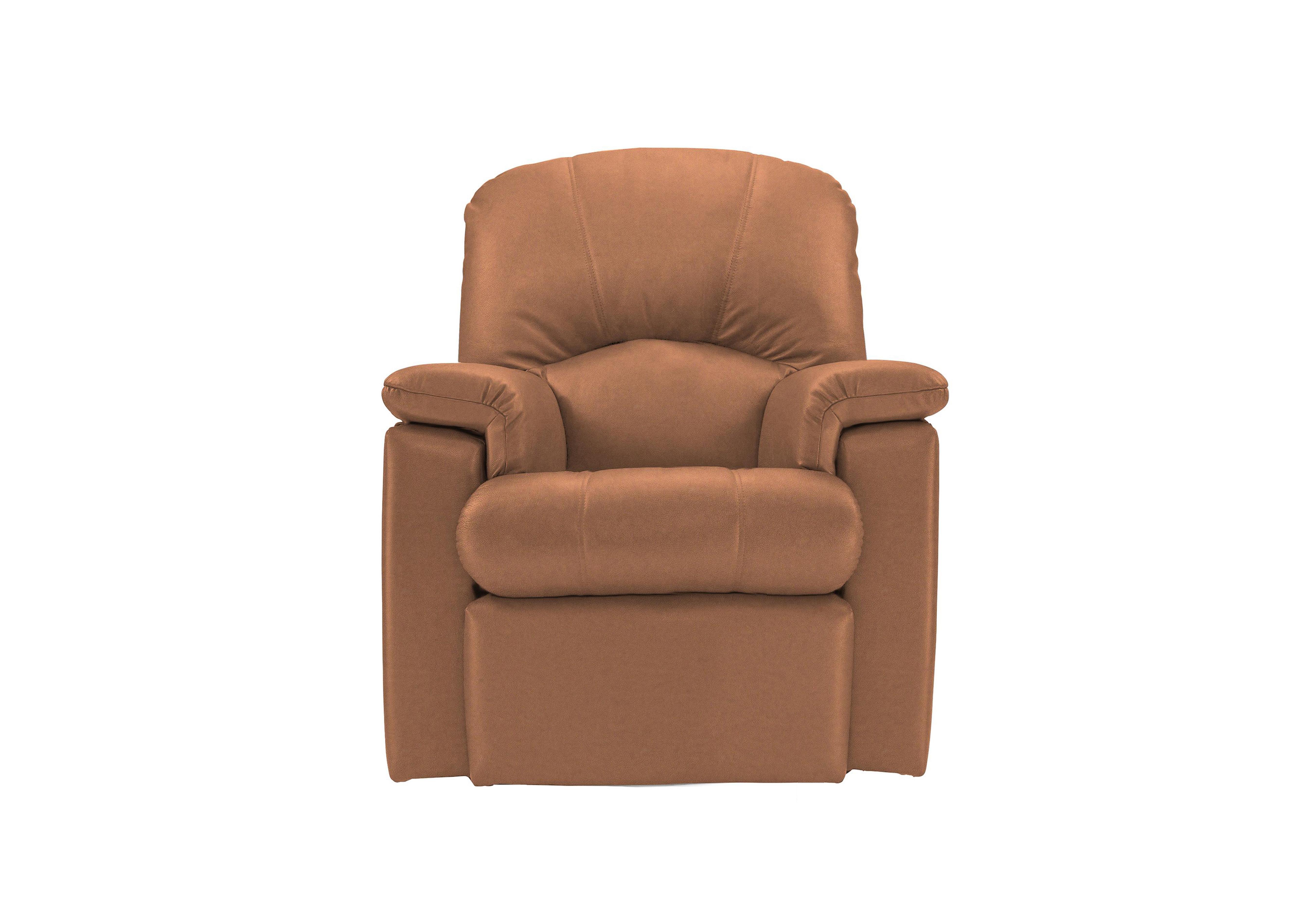 Chloe Small Leather Armchair in N001 Texas Tan on Furniture Village