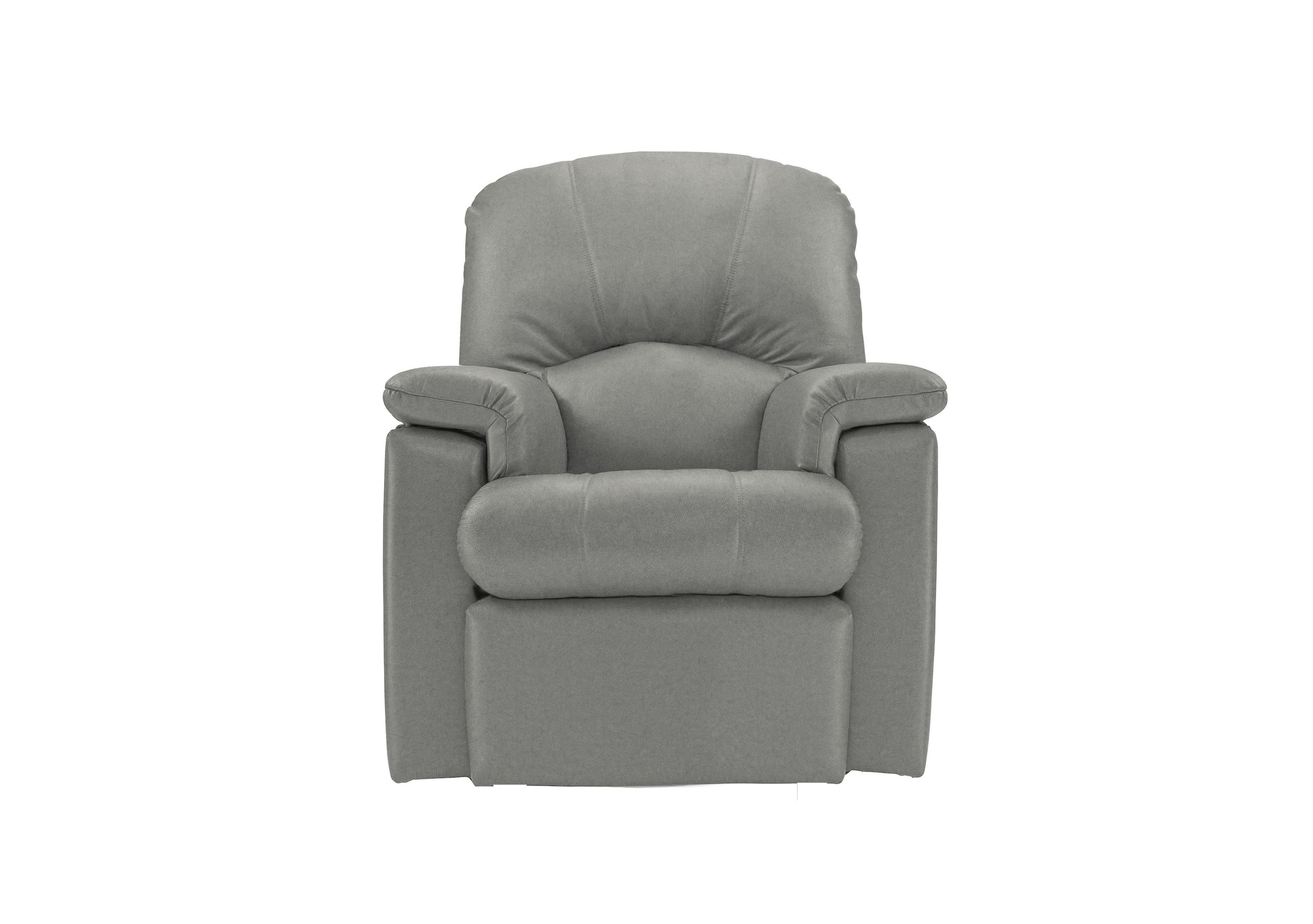 Chloe Small Leather Armchair in N002 Texas Charcoal on Furniture Village