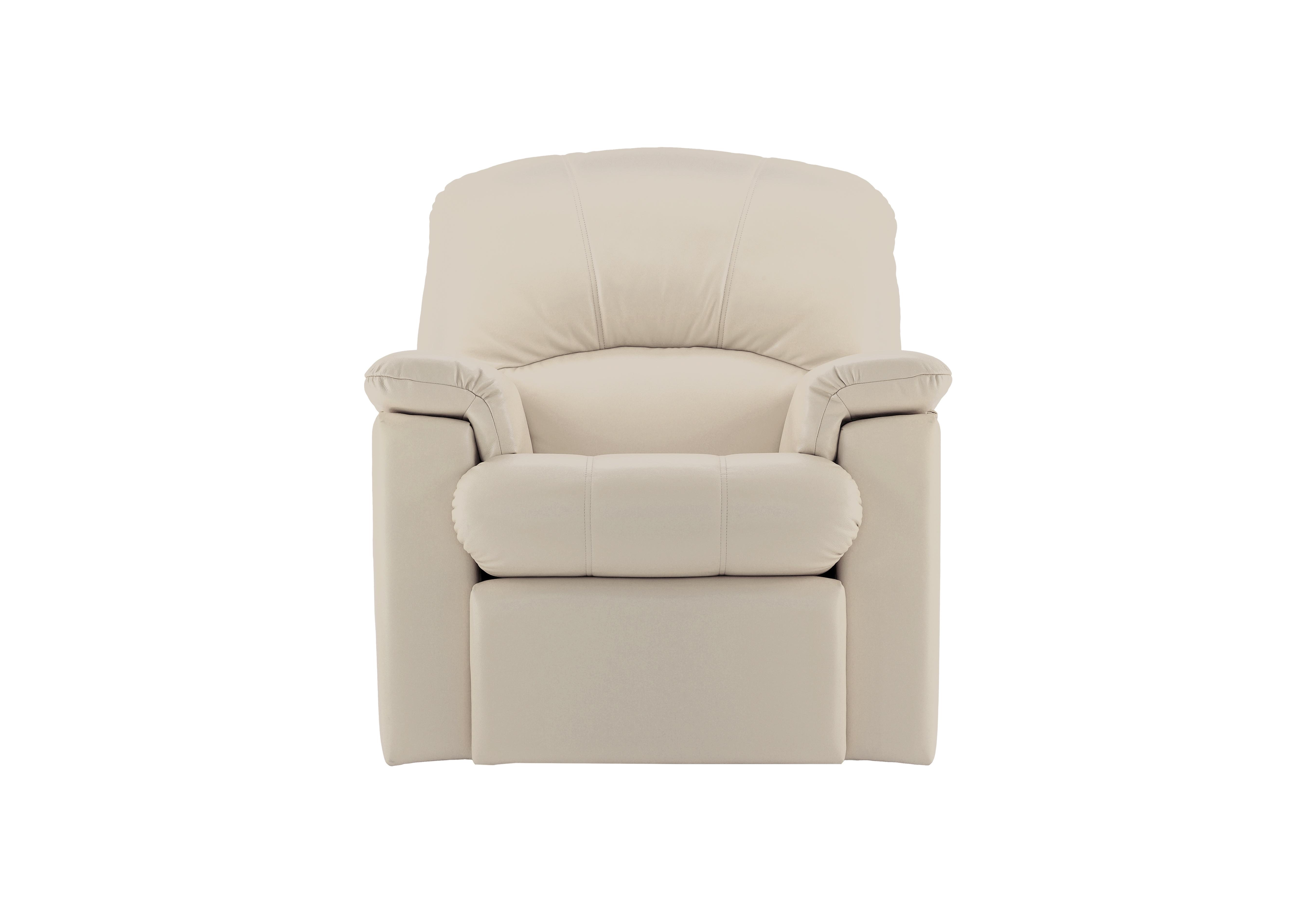 Chloe Small Leather Armchair in P231 Capri Stone on Furniture Village