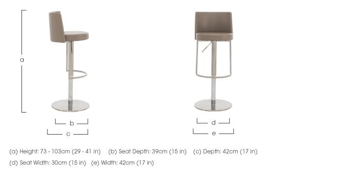 Monza Bar Stool in  on Furniture Village