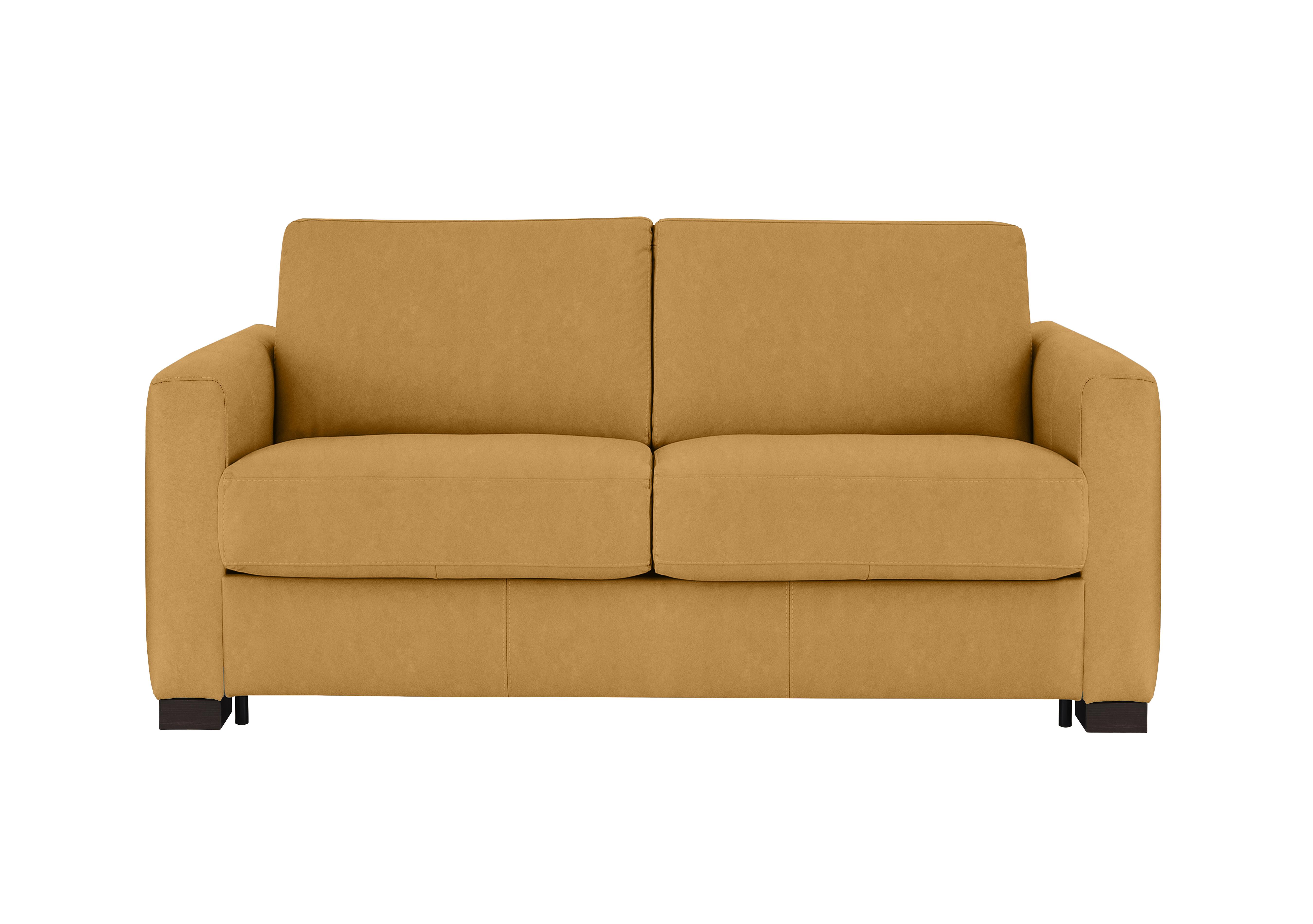 Alcova 2 Seater Fabric Sofa Bed with Box Arms in Flambe Ocre on Furniture Village