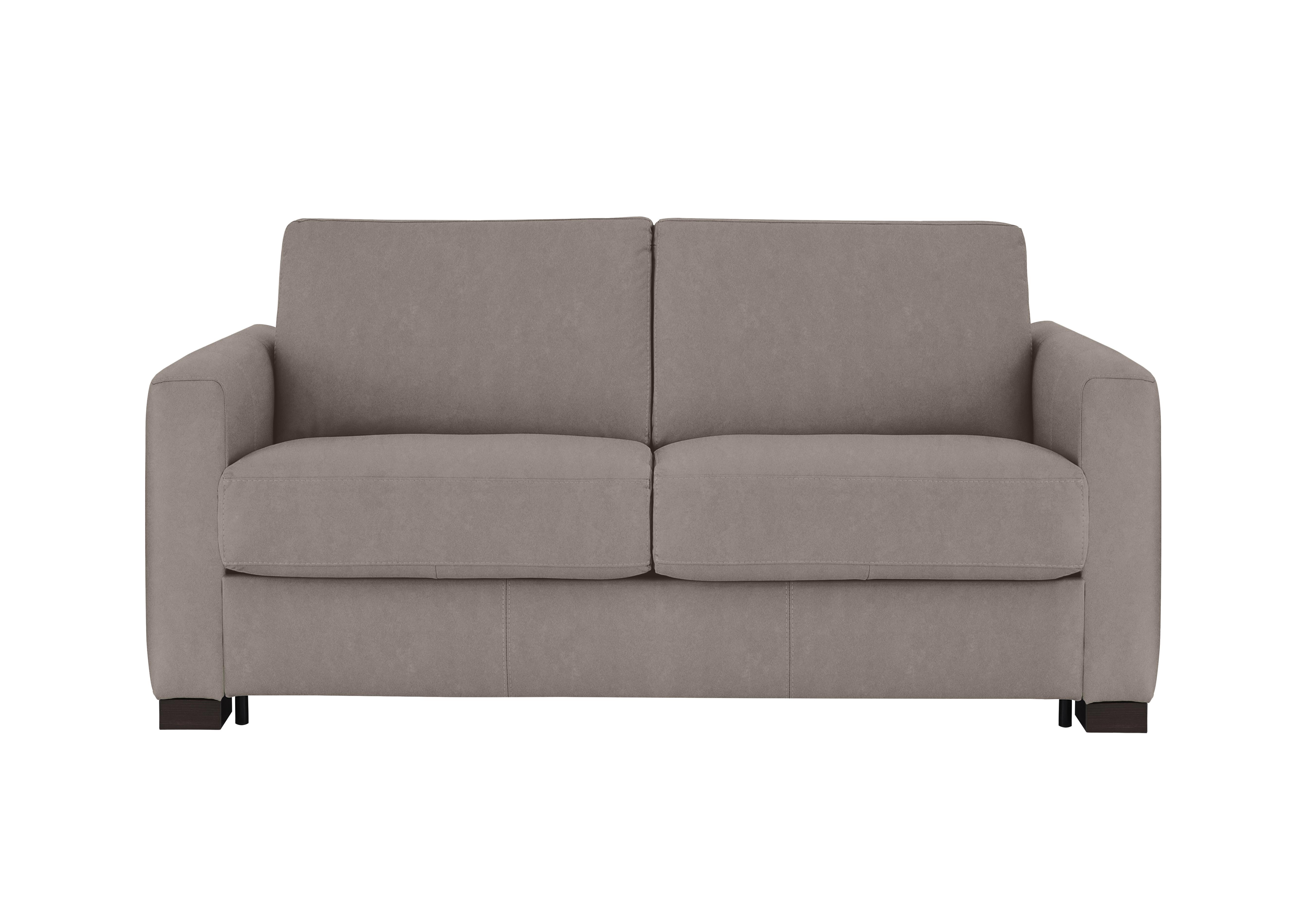Alcova 2 Seater Fabric Sofa Bed with Box Arms in Flambe Tortora on Furniture Village