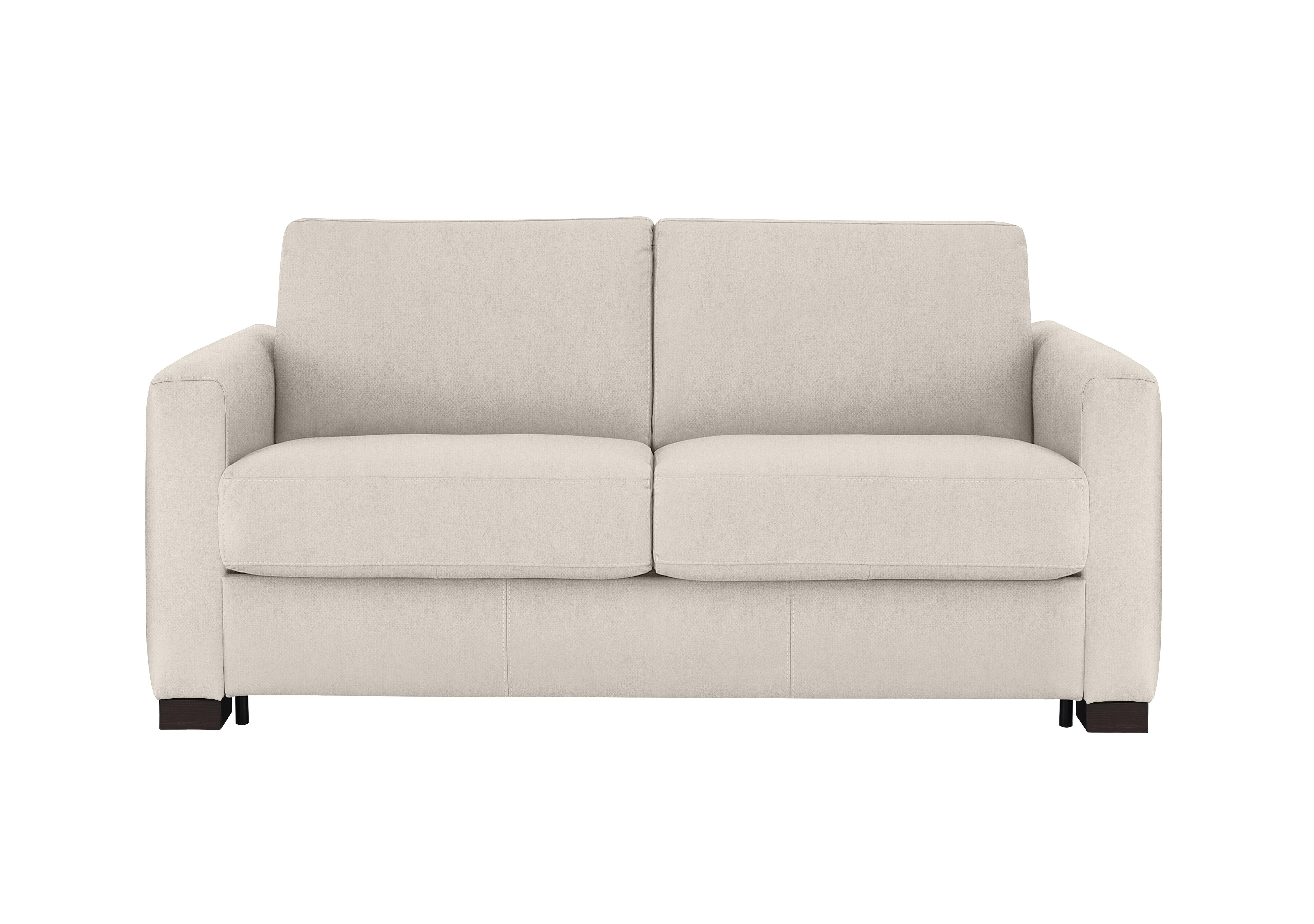 Alcova 2 Seater Fabric Sofa Bed with Box Arms in Fuente Beige on Furniture Village