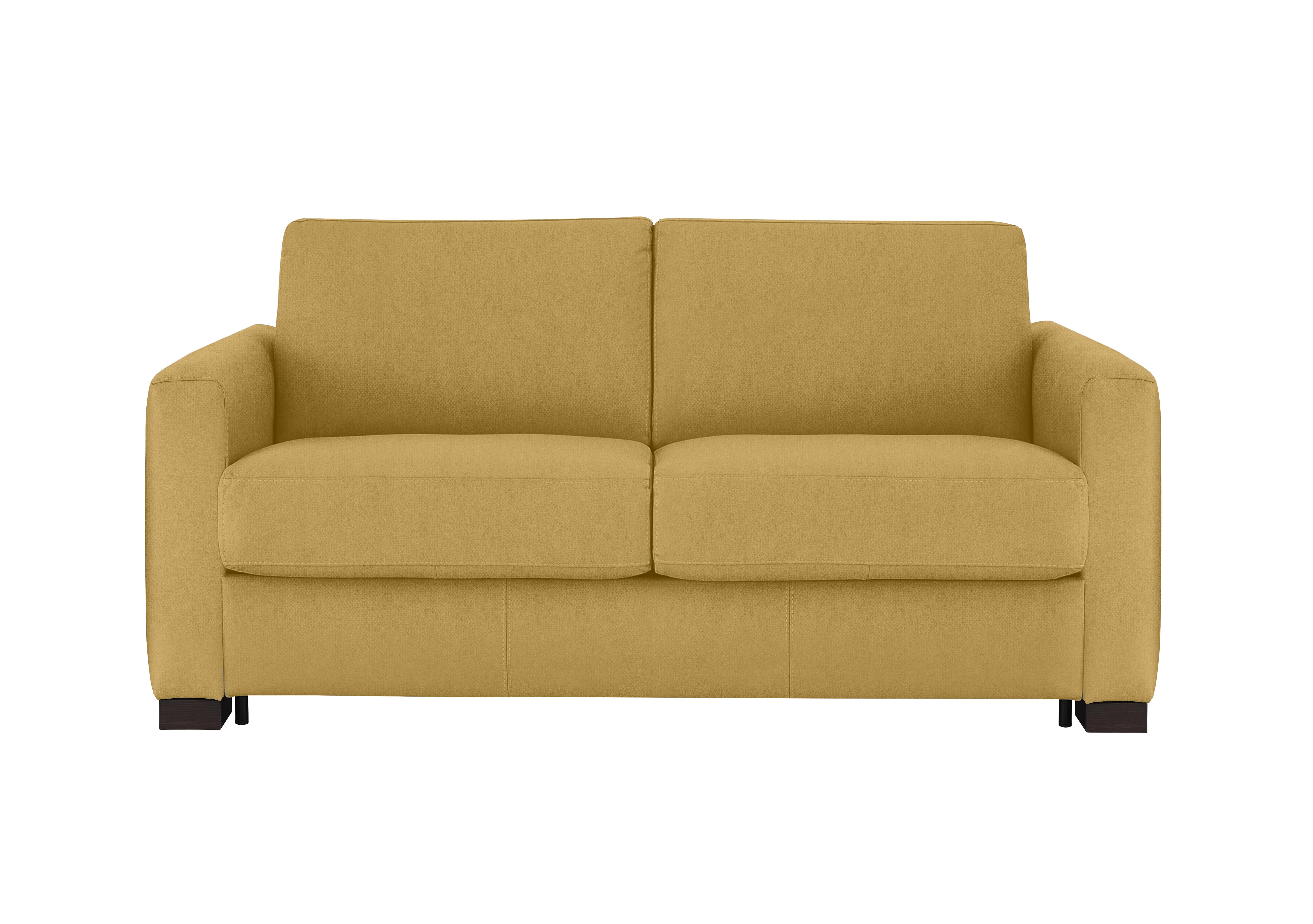 Alcova 2 Seater Fabric Sofa Bed with Box Arms in Fuente Mostaza on Furniture Village