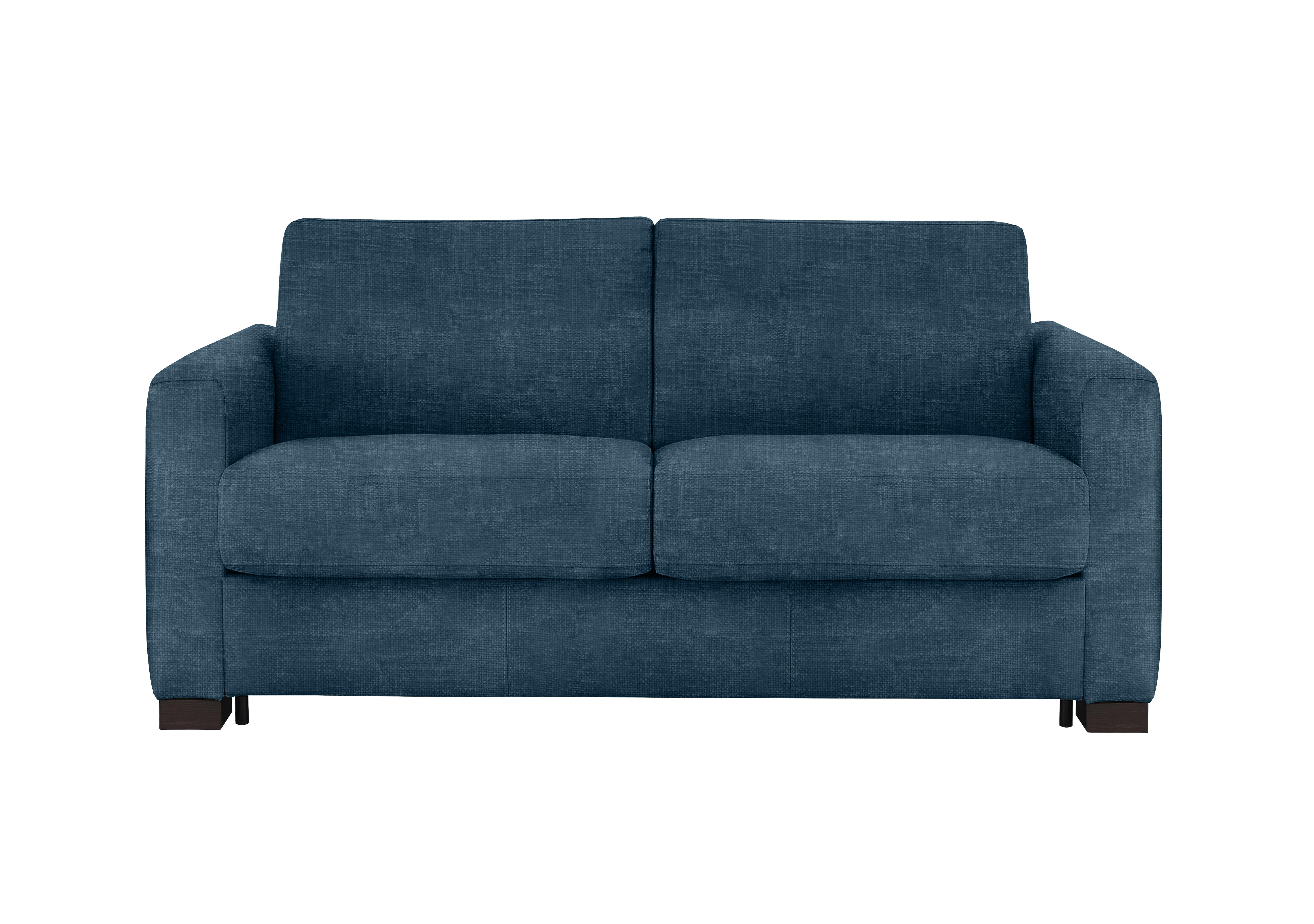 Alcova 2 Seater Fabric Sofa Bed with Box Arms in Baobab Blue 557 on Furniture Village