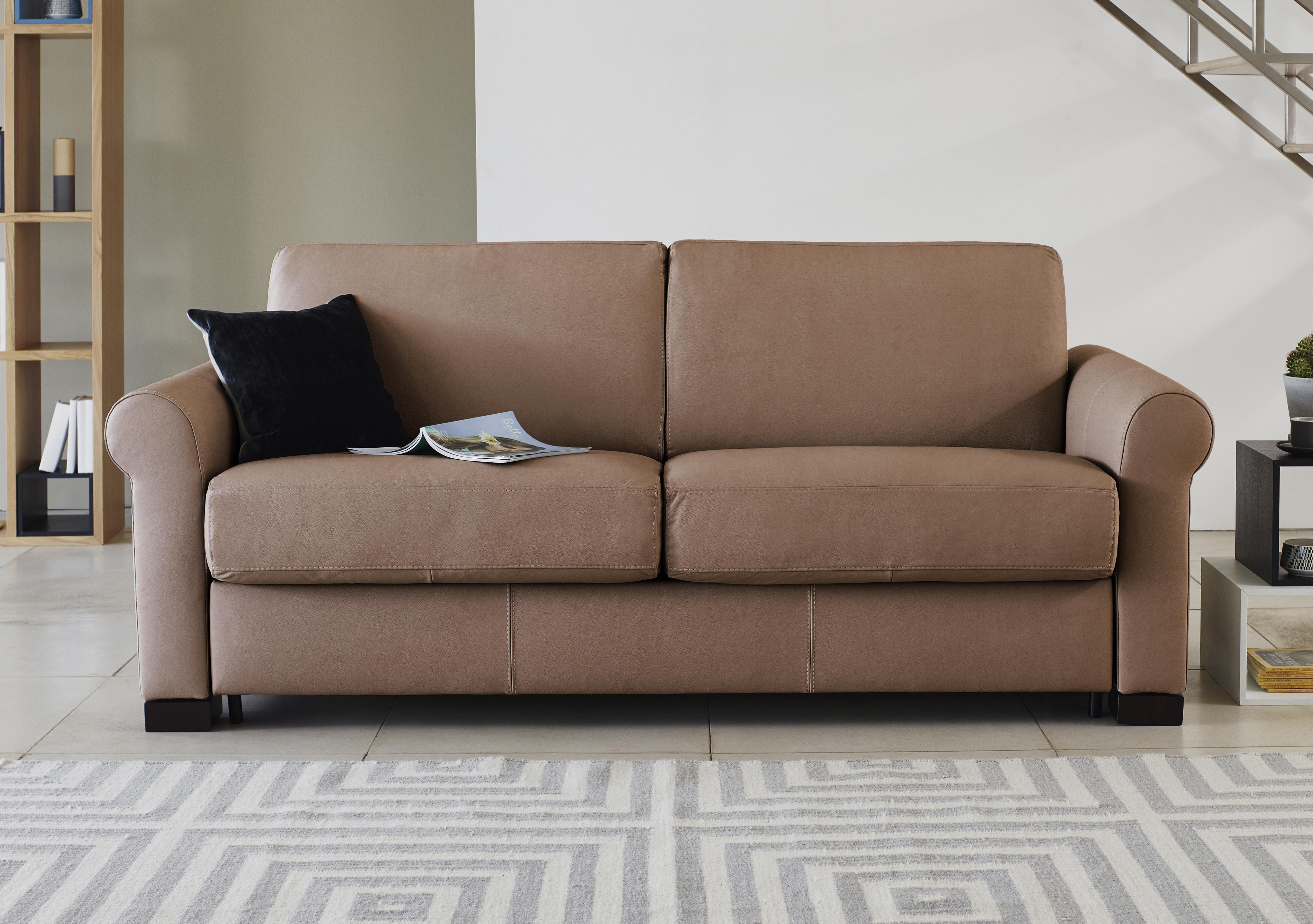 Alcova 2 Seater Fabric Sofa Bed with Scroll Arms in  on Furniture Village
