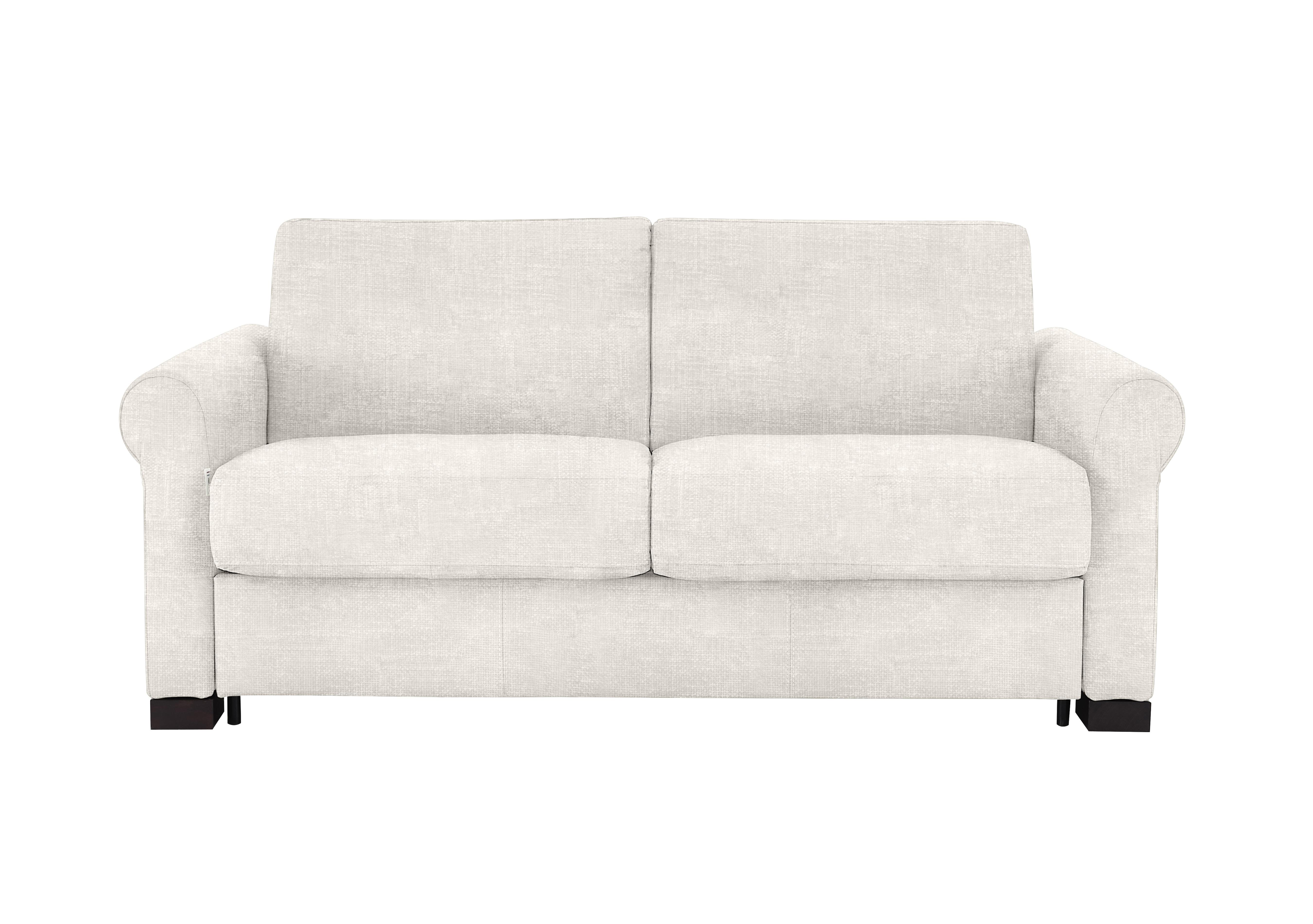 Alcova 2 Seater Fabric Sofa Bed with Scroll Arms in Baobab Bianco 500 on Furniture Village
