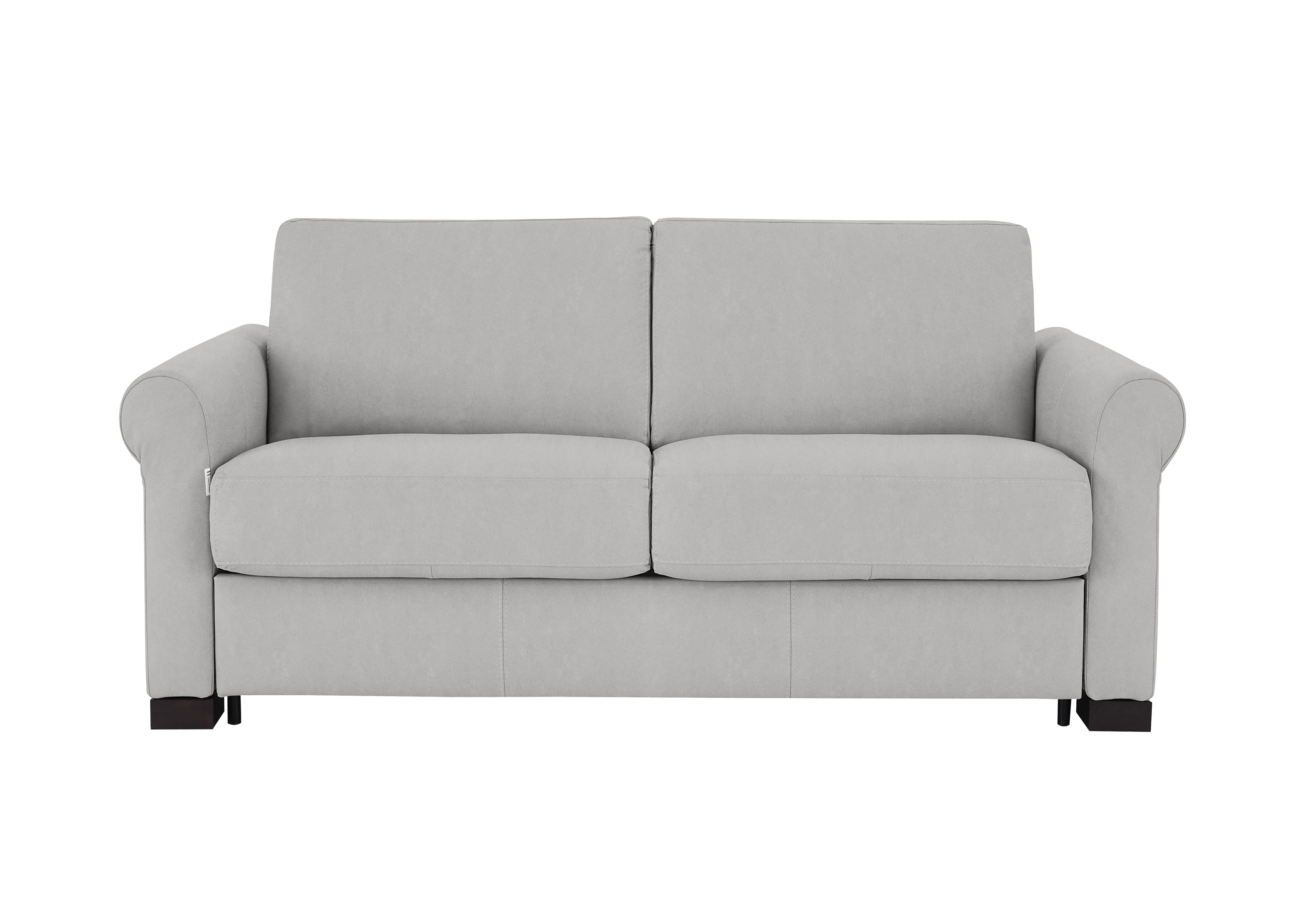 Alcova 2 Seater Fabric Sofa Bed with Scroll Arms in Flambe Ghiaccio on Furniture Village