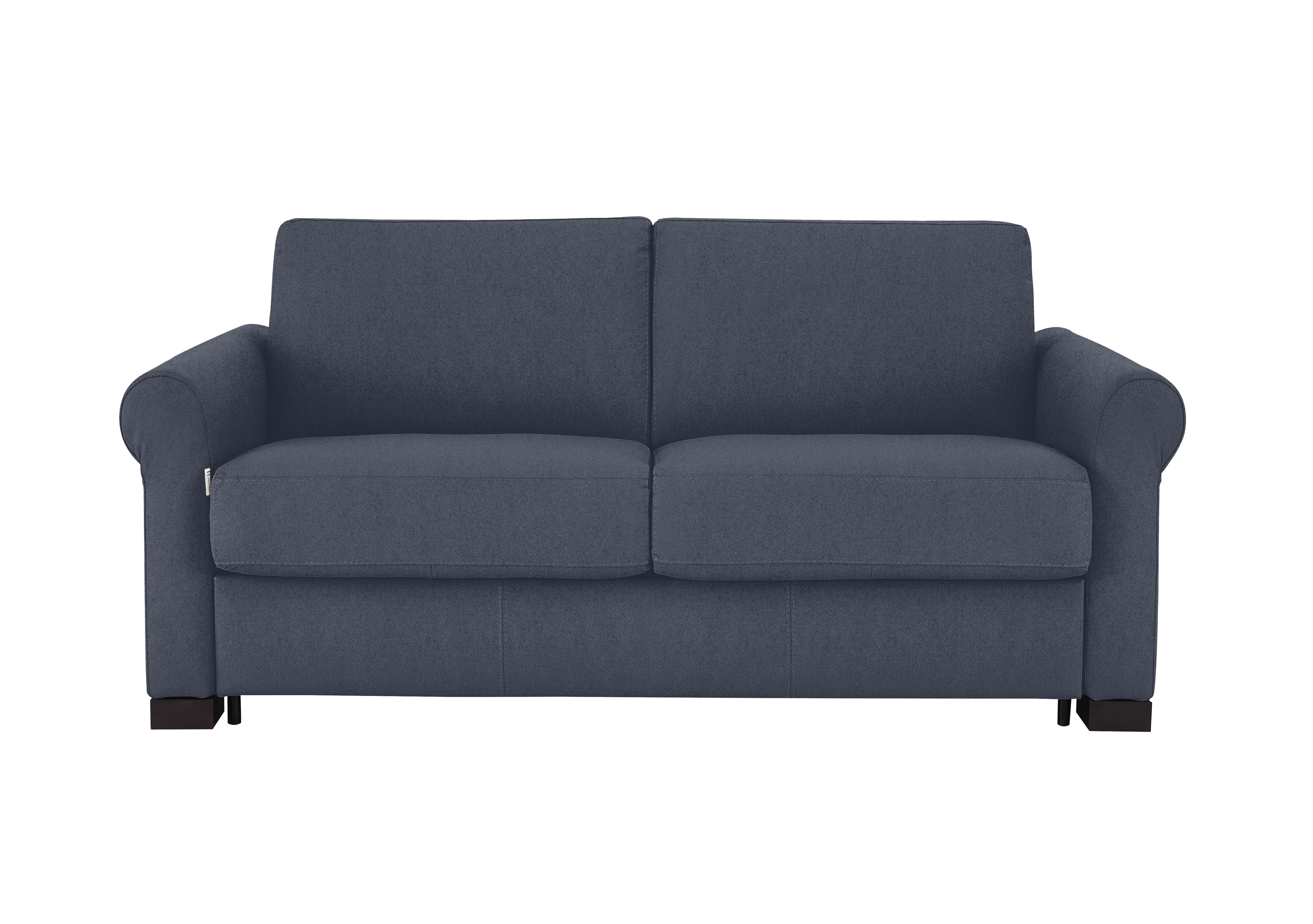 Alcova 2 Seater Fabric Sofa Bed with Scroll Arms in Fuente Ocean on Furniture Village