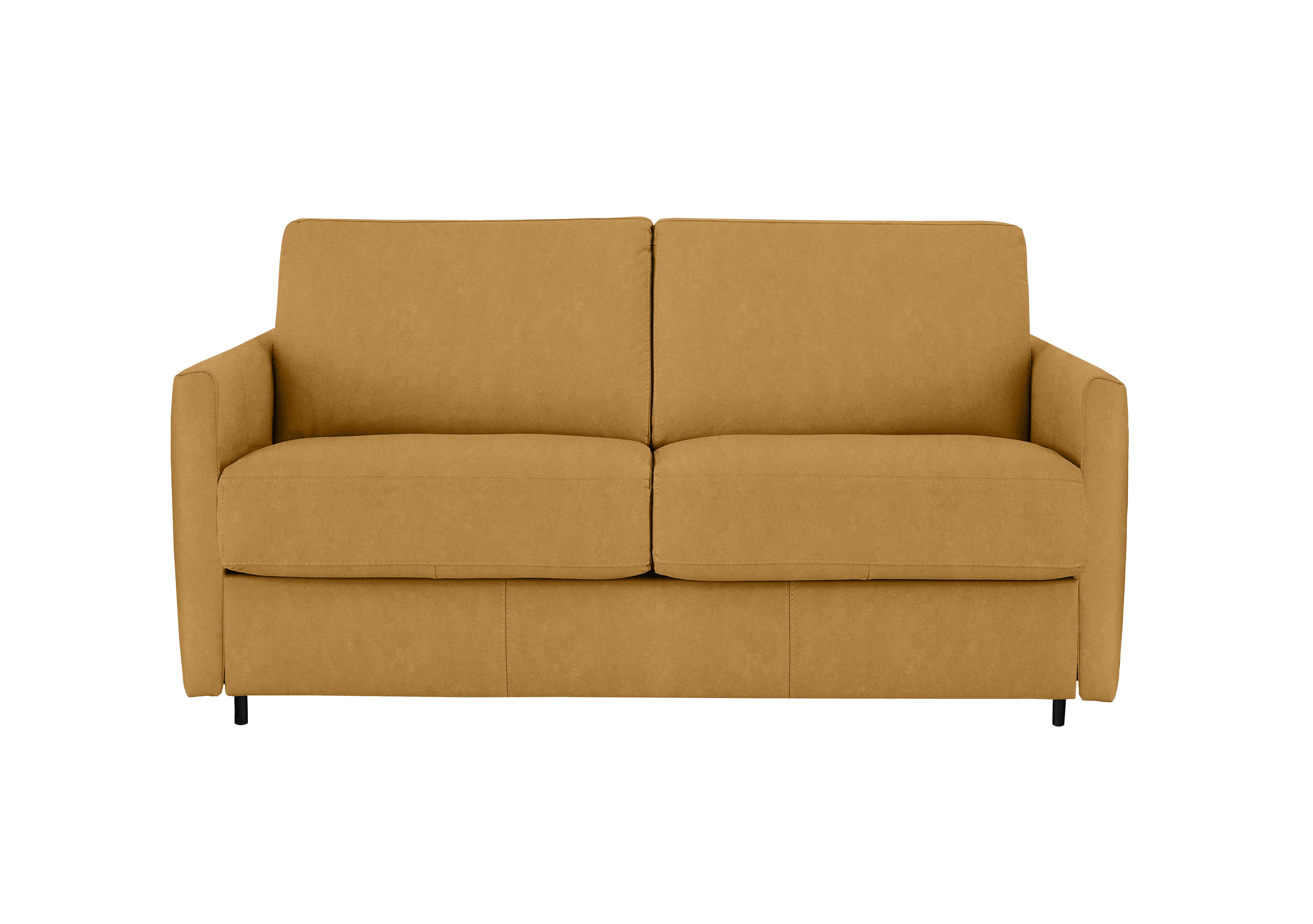 Alcova 2 Seater Fabric Sofa Bed with Slim Arms in Flambe Ocre on Furniture Village