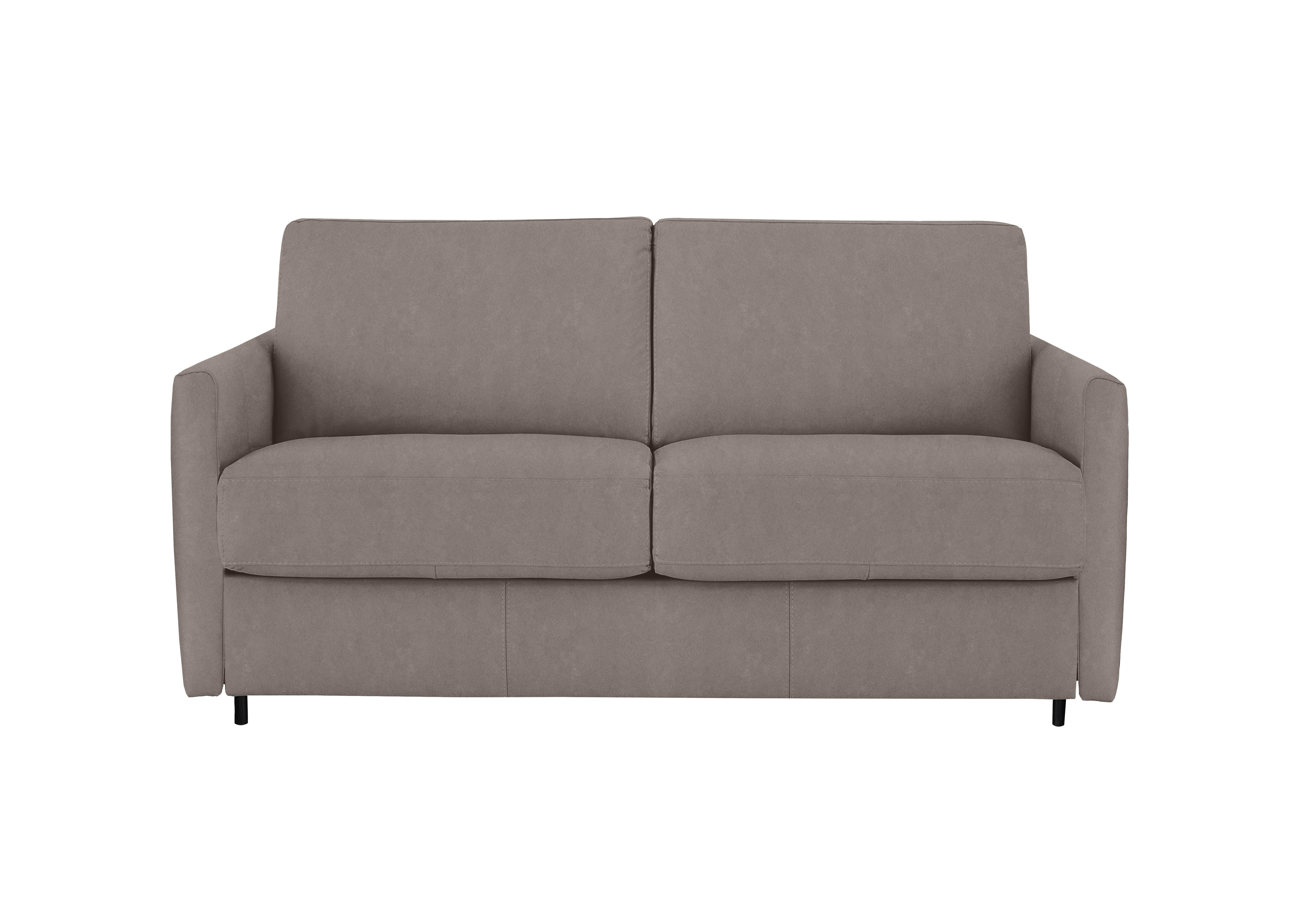 Alcova 2 Seater Fabric Sofa Bed with Slim Arms in Flambe Tortora on Furniture Village
