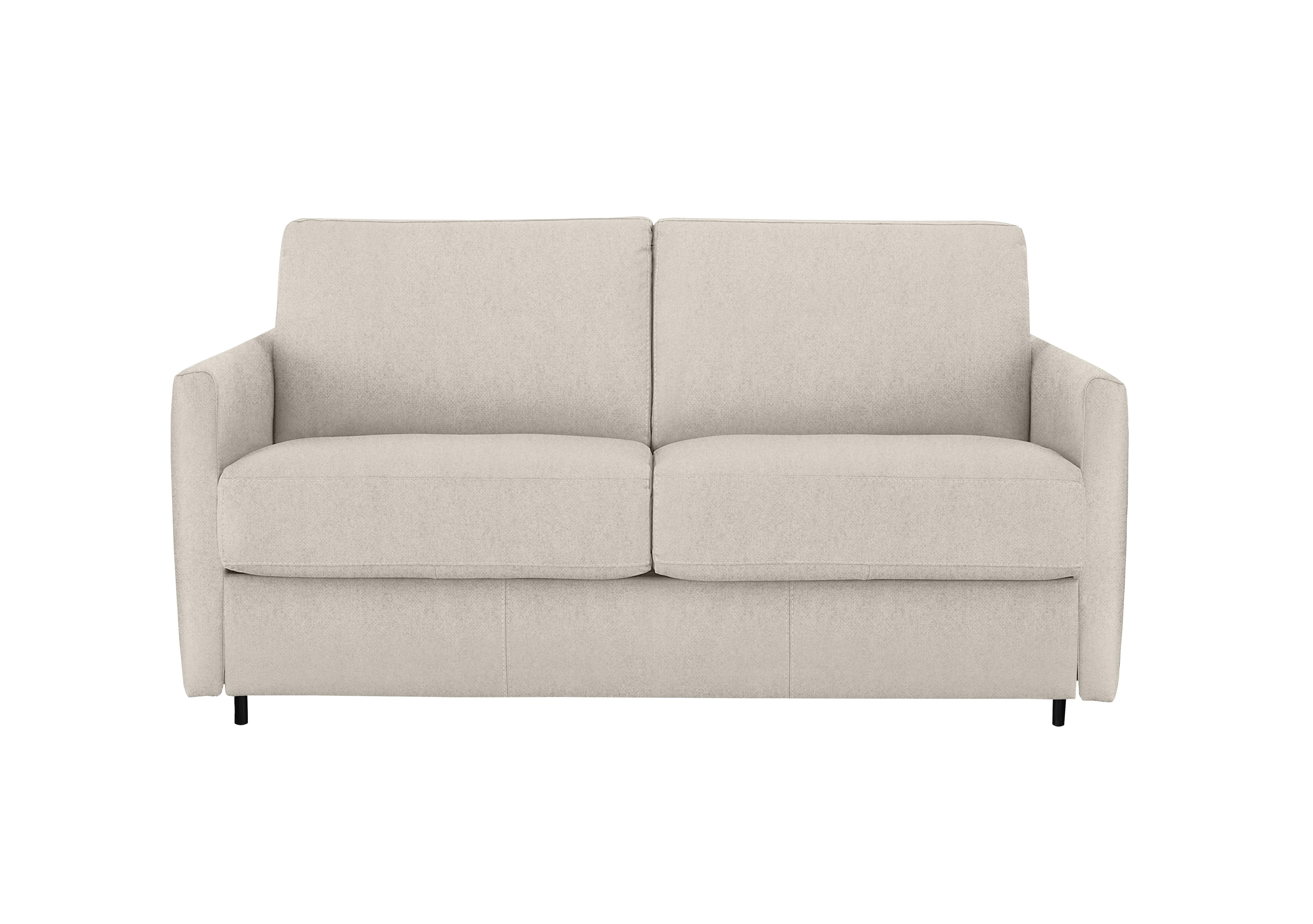 Alcova 2 Seater Fabric Sofa Bed with Slim Arms in Fuente Beige on Furniture Village
