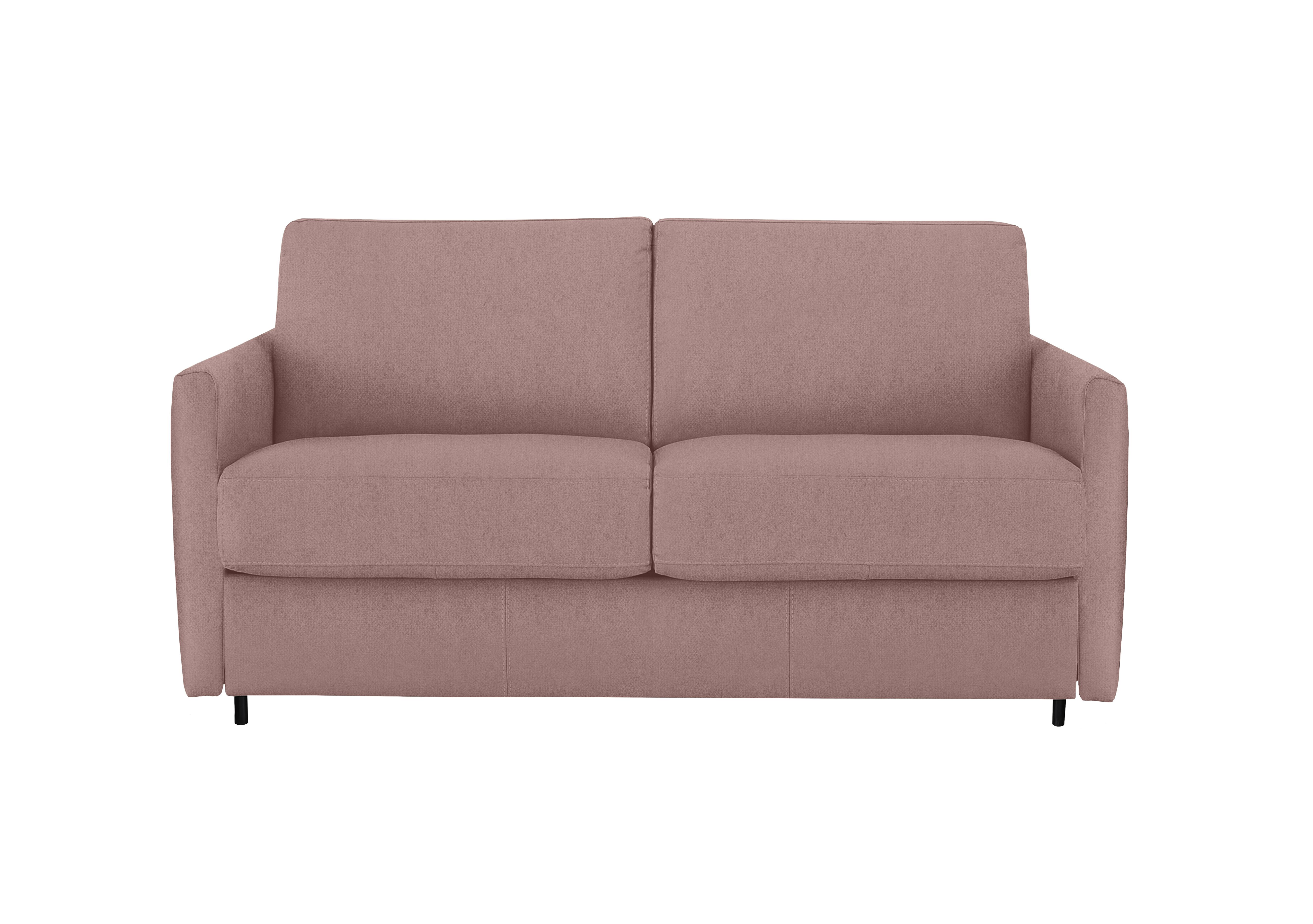 Alcova 2 Seater Fabric Sofa Bed with Slim Arms in Fuente Coral on Furniture Village