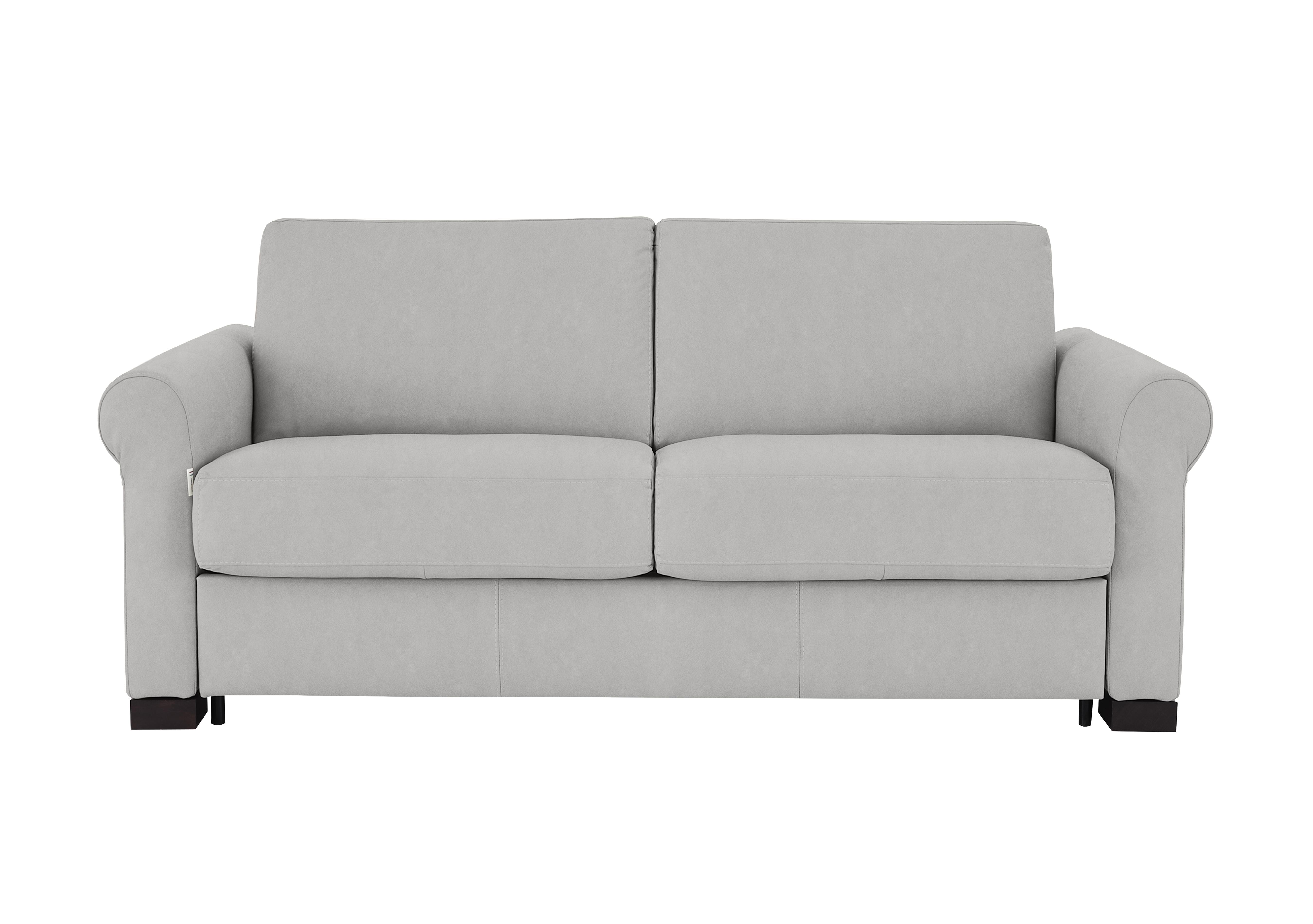 Alcova 2.5 Seater Fabric Sofa Bed with Scroll Arms in Flambe Ghiaccio on Furniture Village