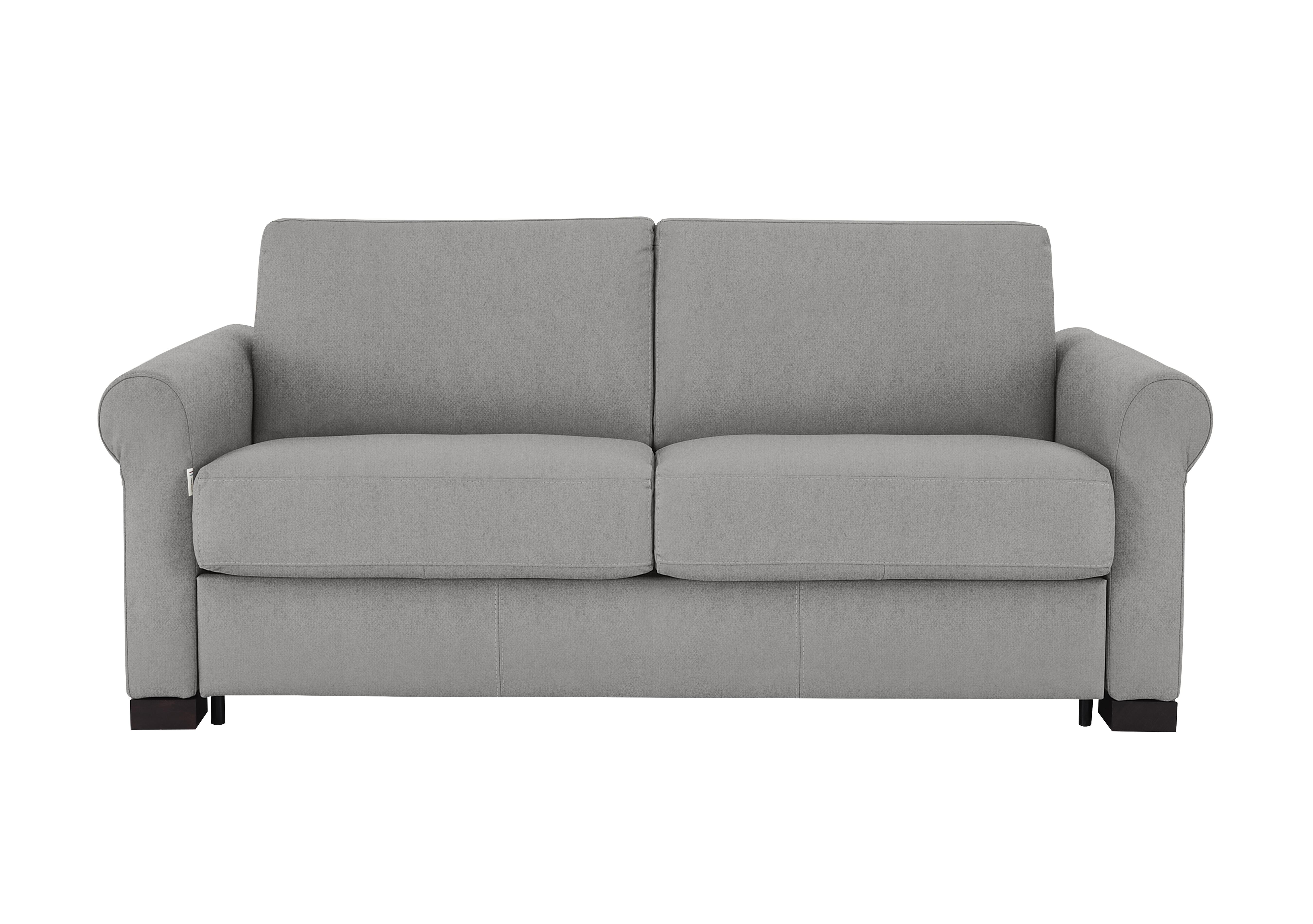 Alcova 2.5 Seater Fabric Sofa Bed with Scroll Arms in Fuente Ash on Furniture Village
