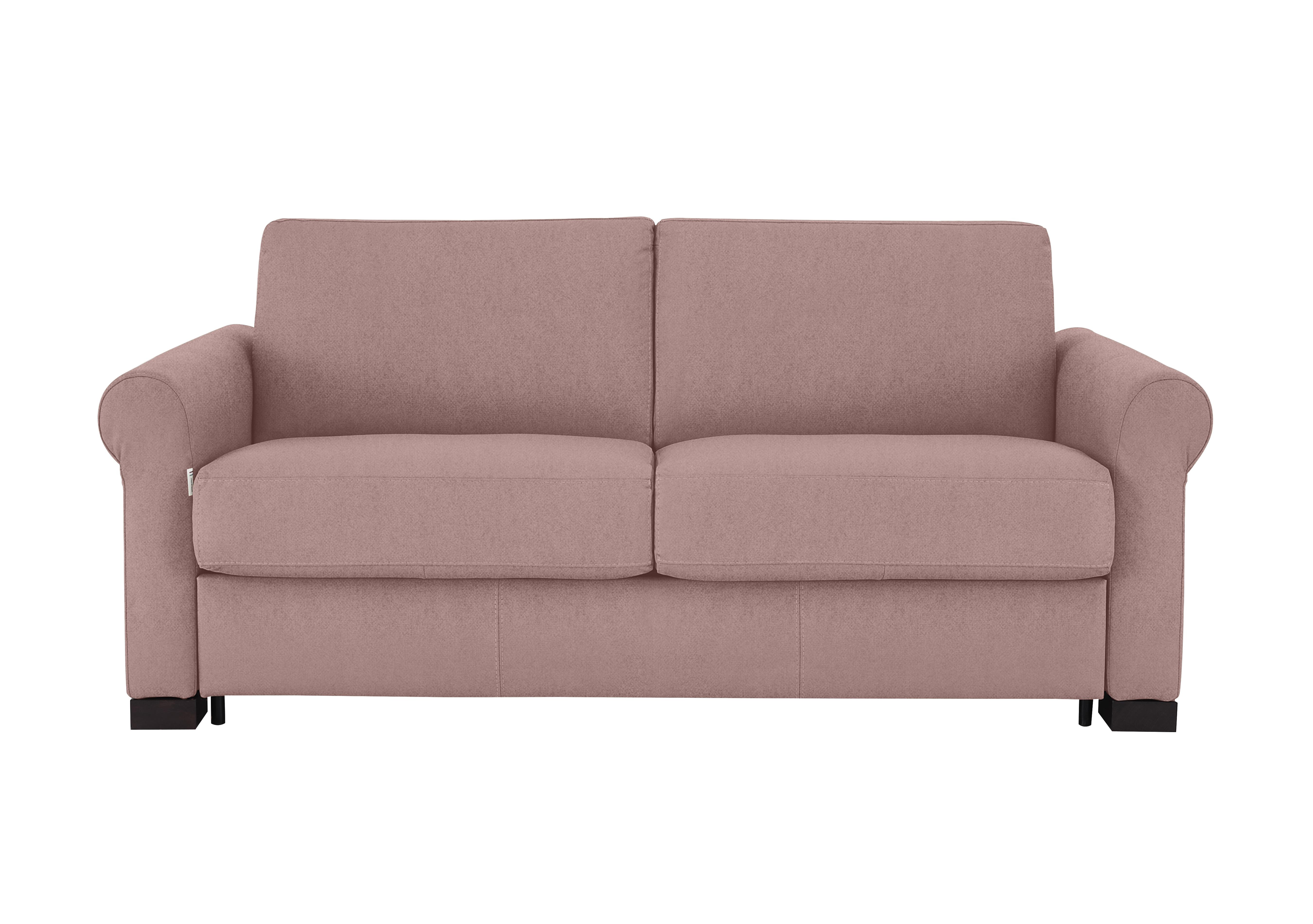 Alcova 2.5 Seater Fabric Sofa Bed with Scroll Arms in Fuente Coral on Furniture Village