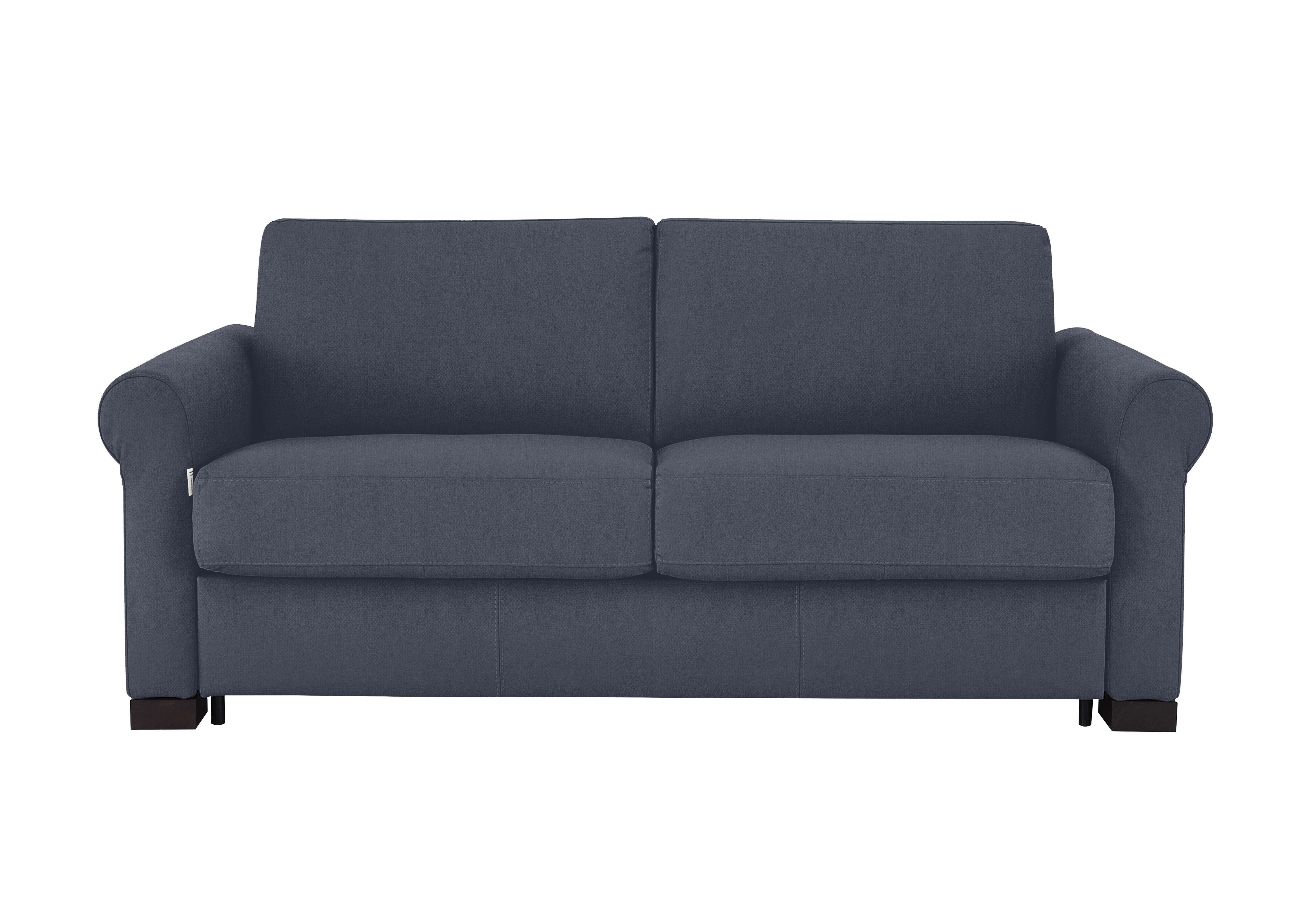 Alcova 2.5 Seater Fabric Sofa Bed with Scroll Arms in Fuente Ocean on Furniture Village
