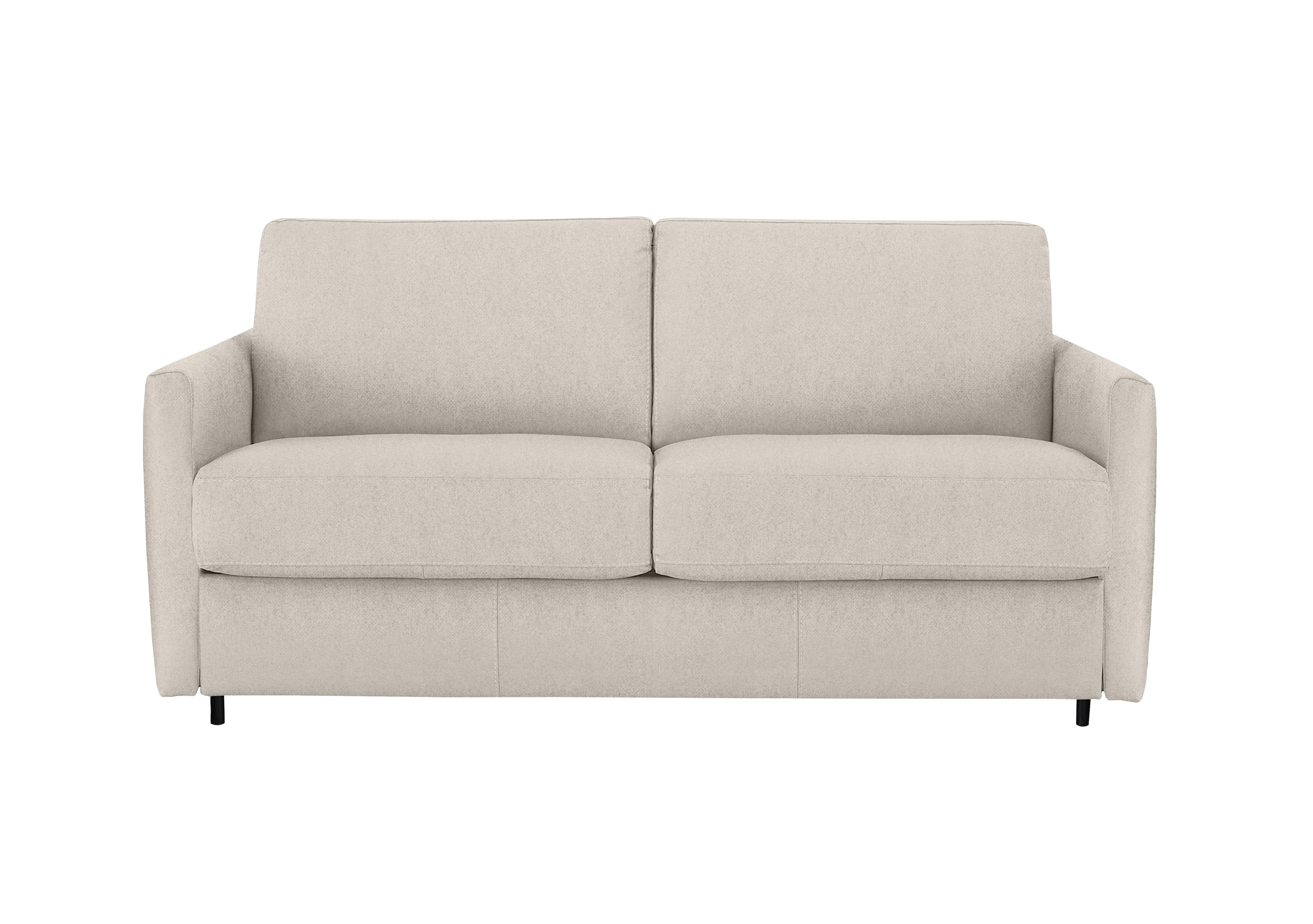 Alcova 2.5 Seater Fabric Sofa Bed with Slim Arms in Fuente Beige on Furniture Village