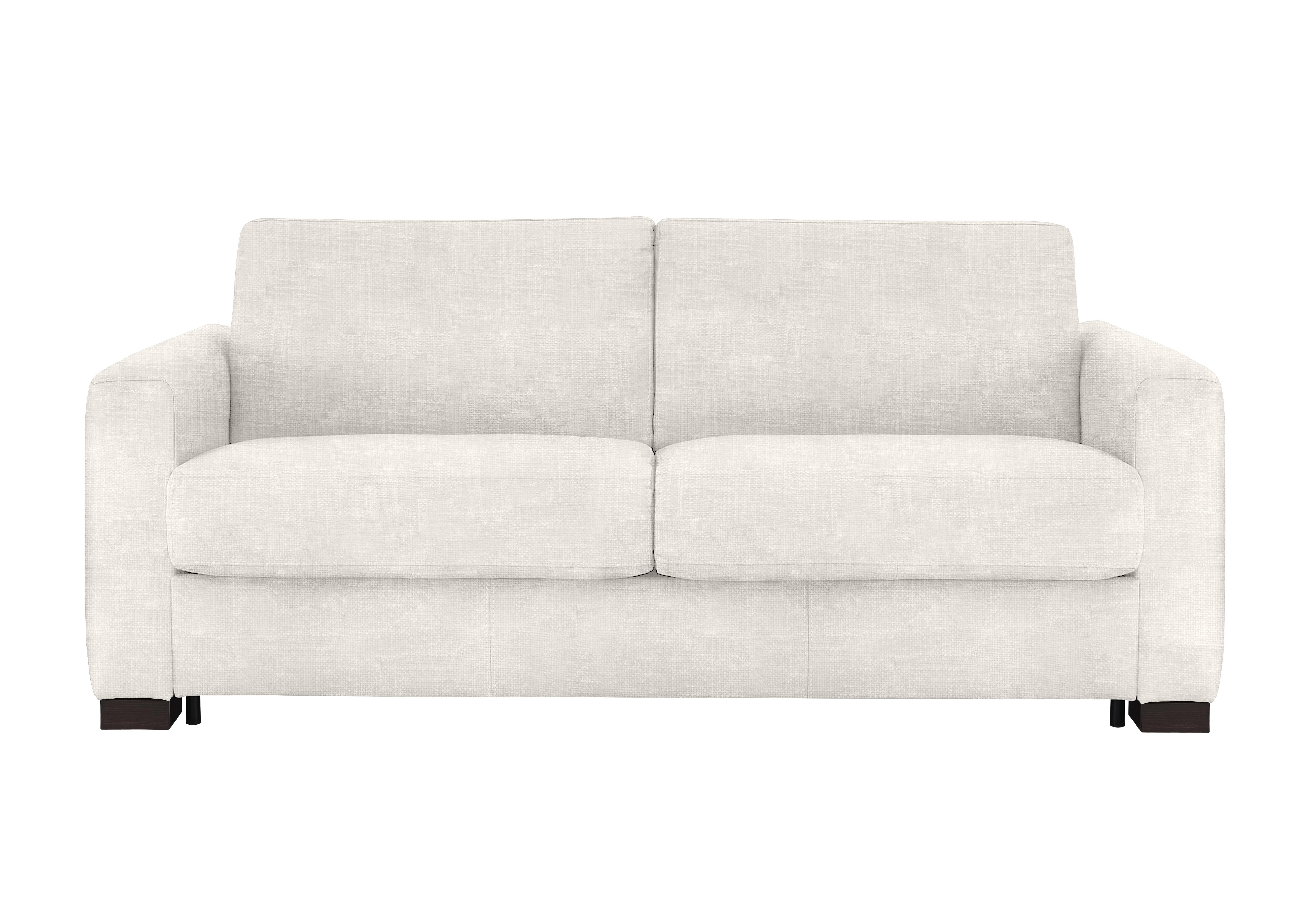 Alcova 3 Seater Fabric Sofa Bed with Box Arms in Baobab Bianco 500 on Furniture Village