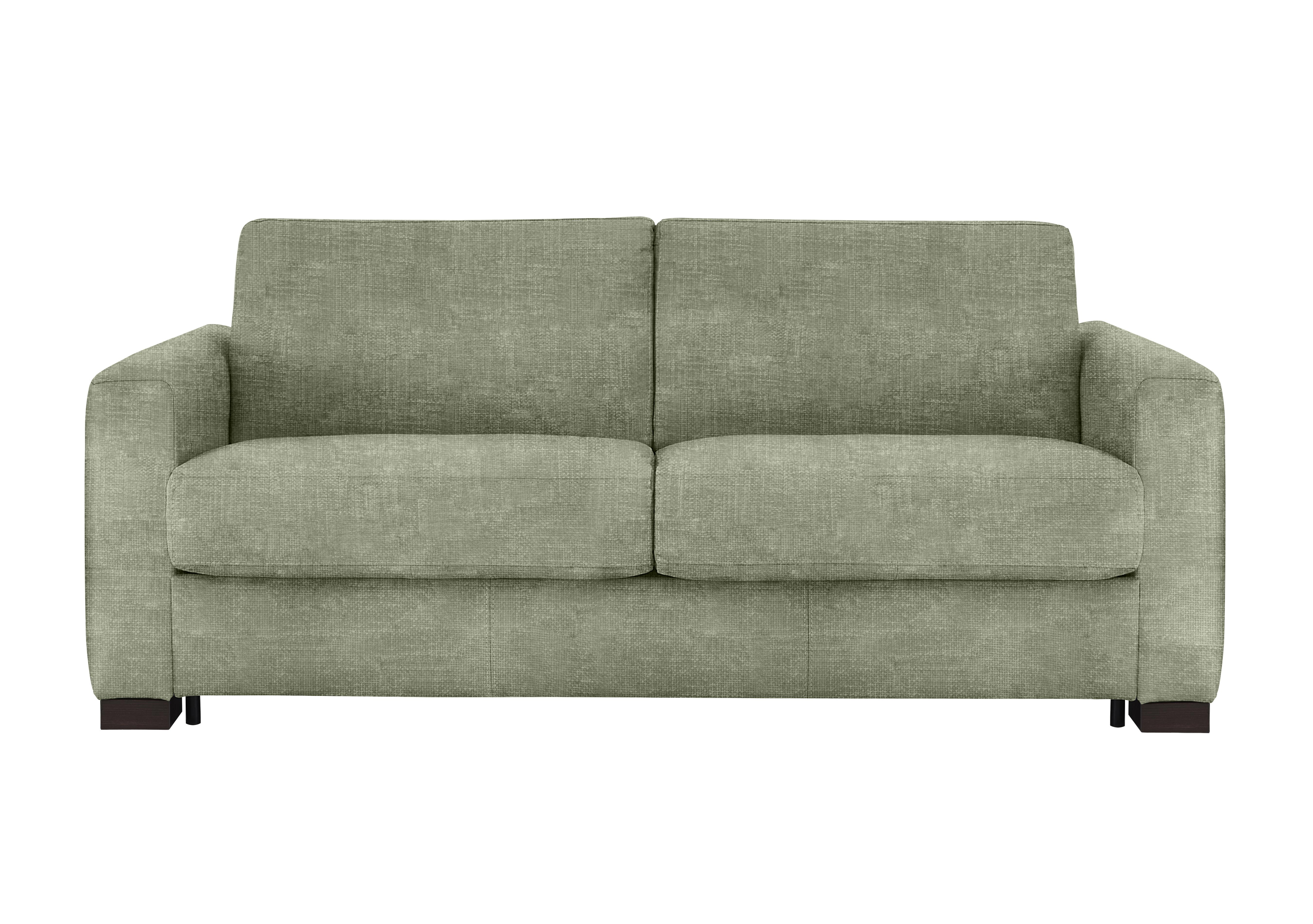 Alcova 3 Seater Fabric Sofa Bed with Box Arms in Baobab Muschio 538 on Furniture Village
