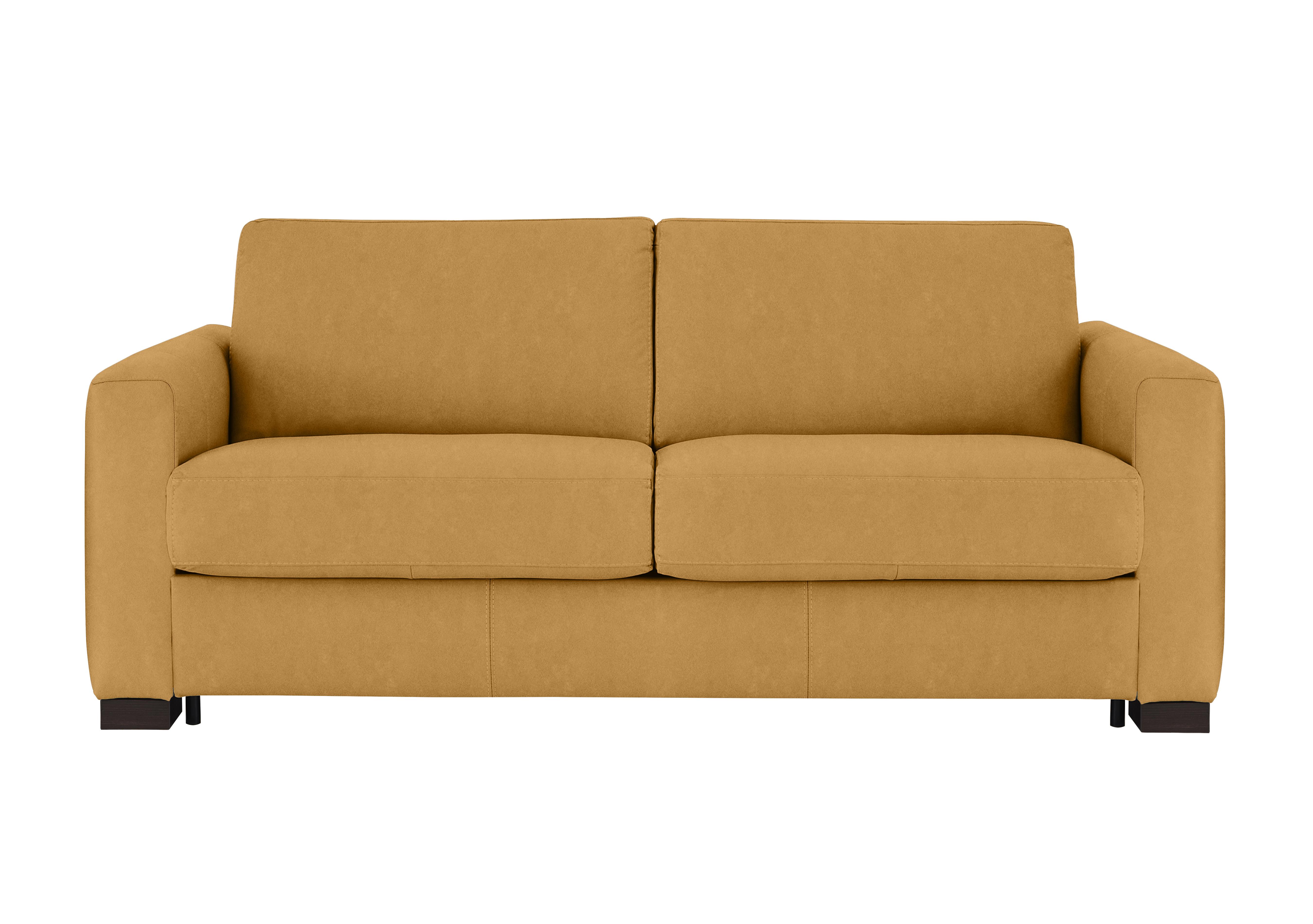 Alcova 3 Seater Fabric Sofa Bed with Box Arms in Flambe Ocre on Furniture Village