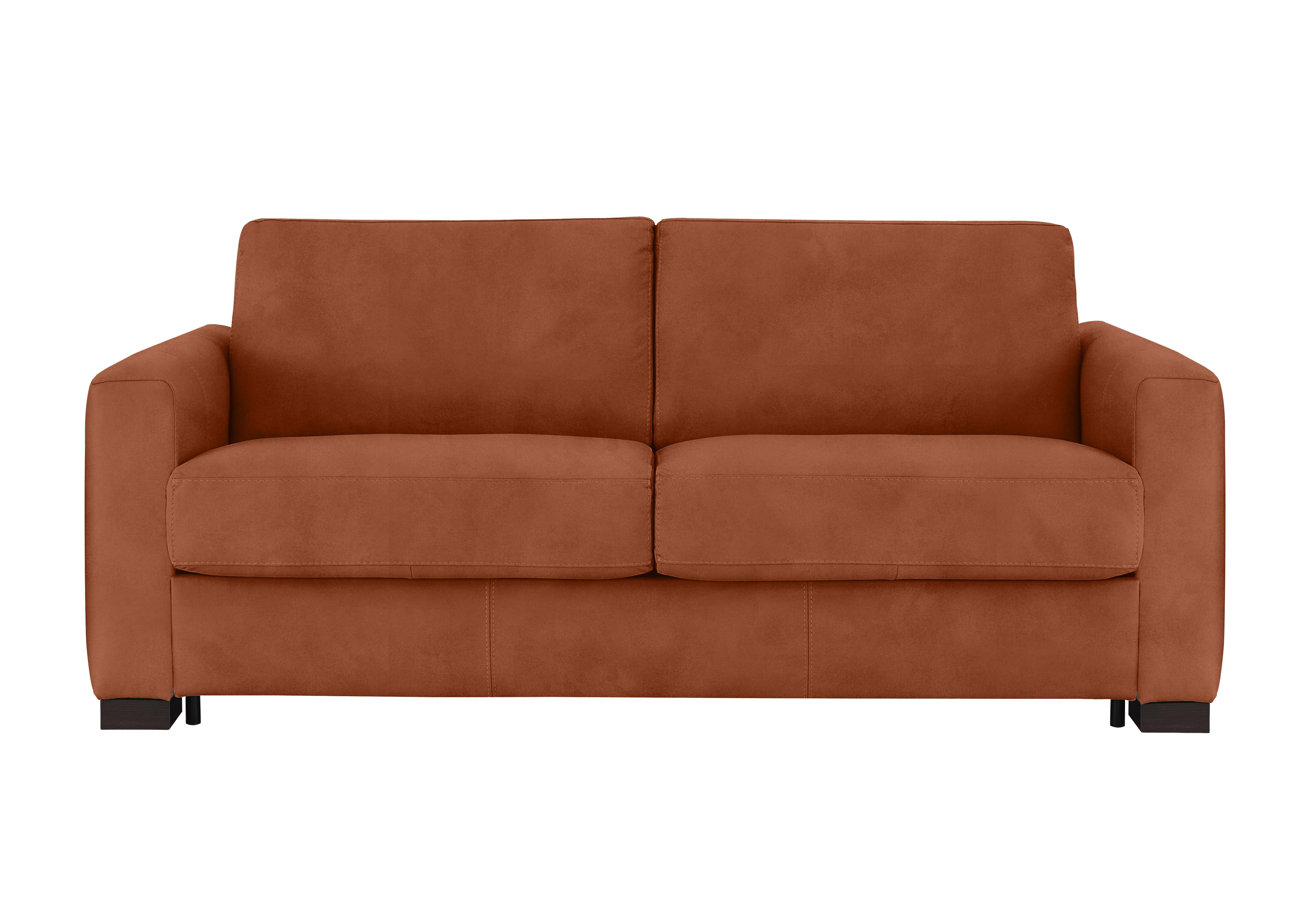 Alcova 3 Seater Fabric Sofa Bed with Box Arms in Selma Mattone on Furniture Village